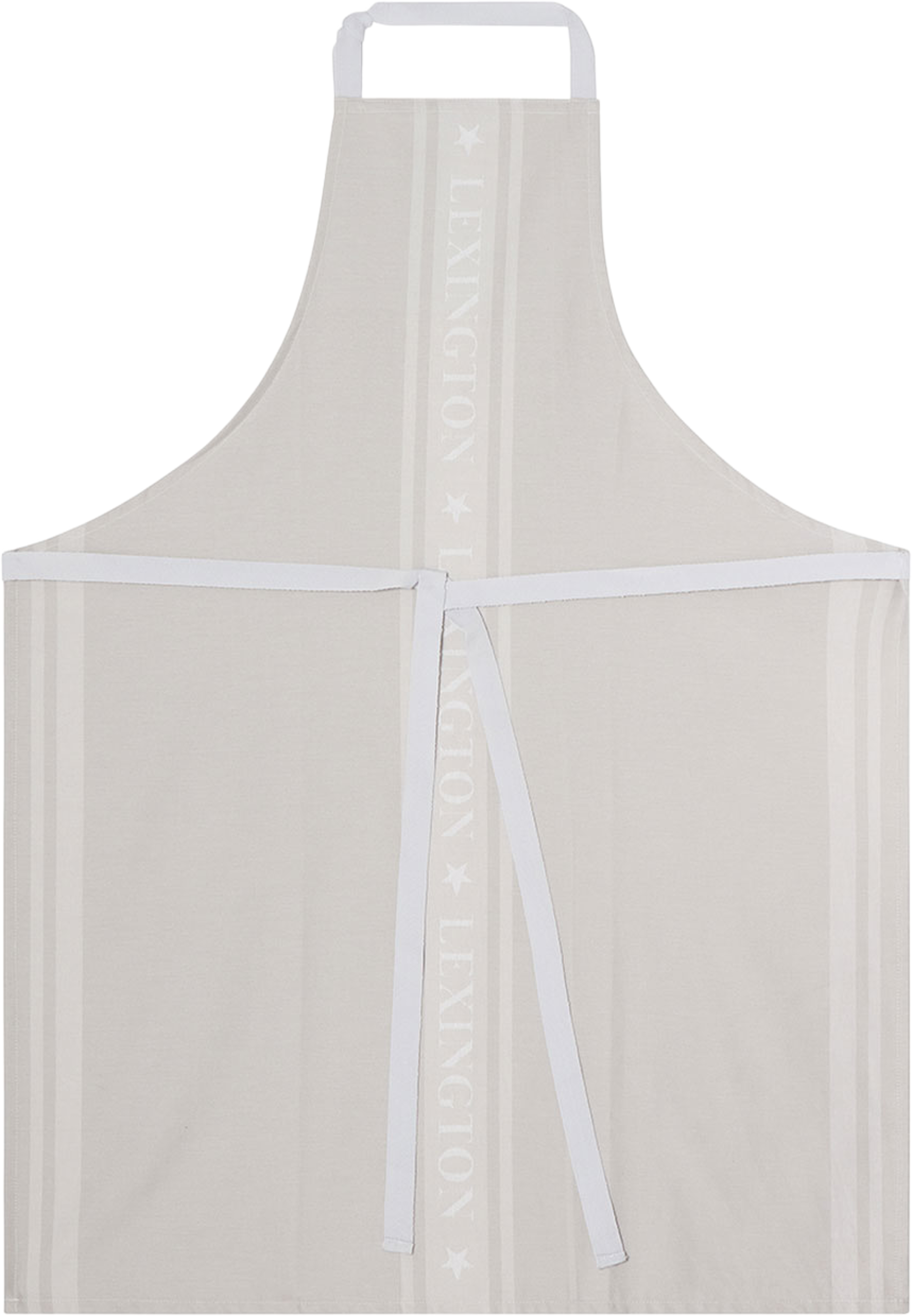 Icons Cotton Jacquard Star Apron, från Lexington, i färgen Beige/White. Klicka för att öppna bilden i stort format