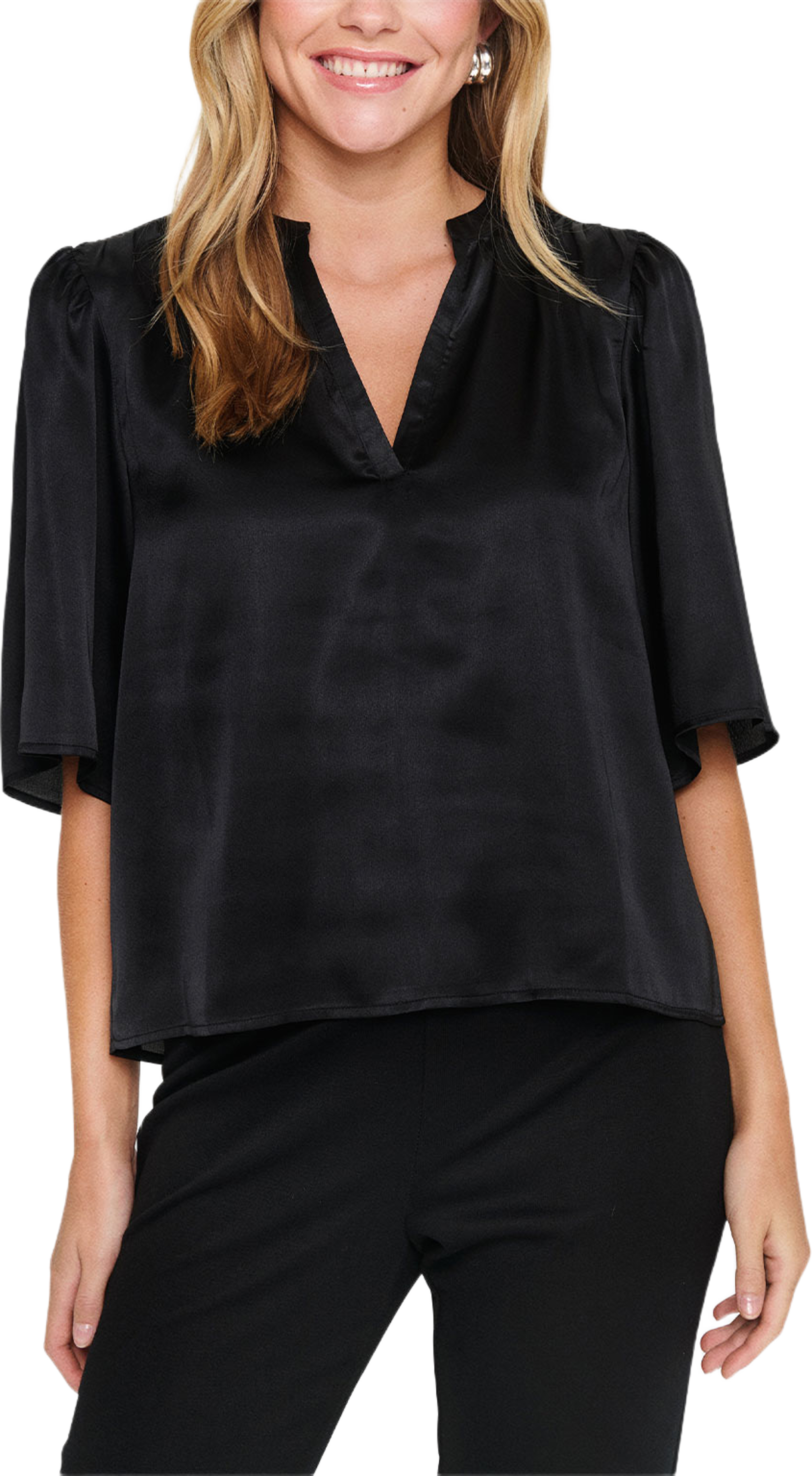 SafinaSZ Blouse, från Saint Tropez, i färgen Black.