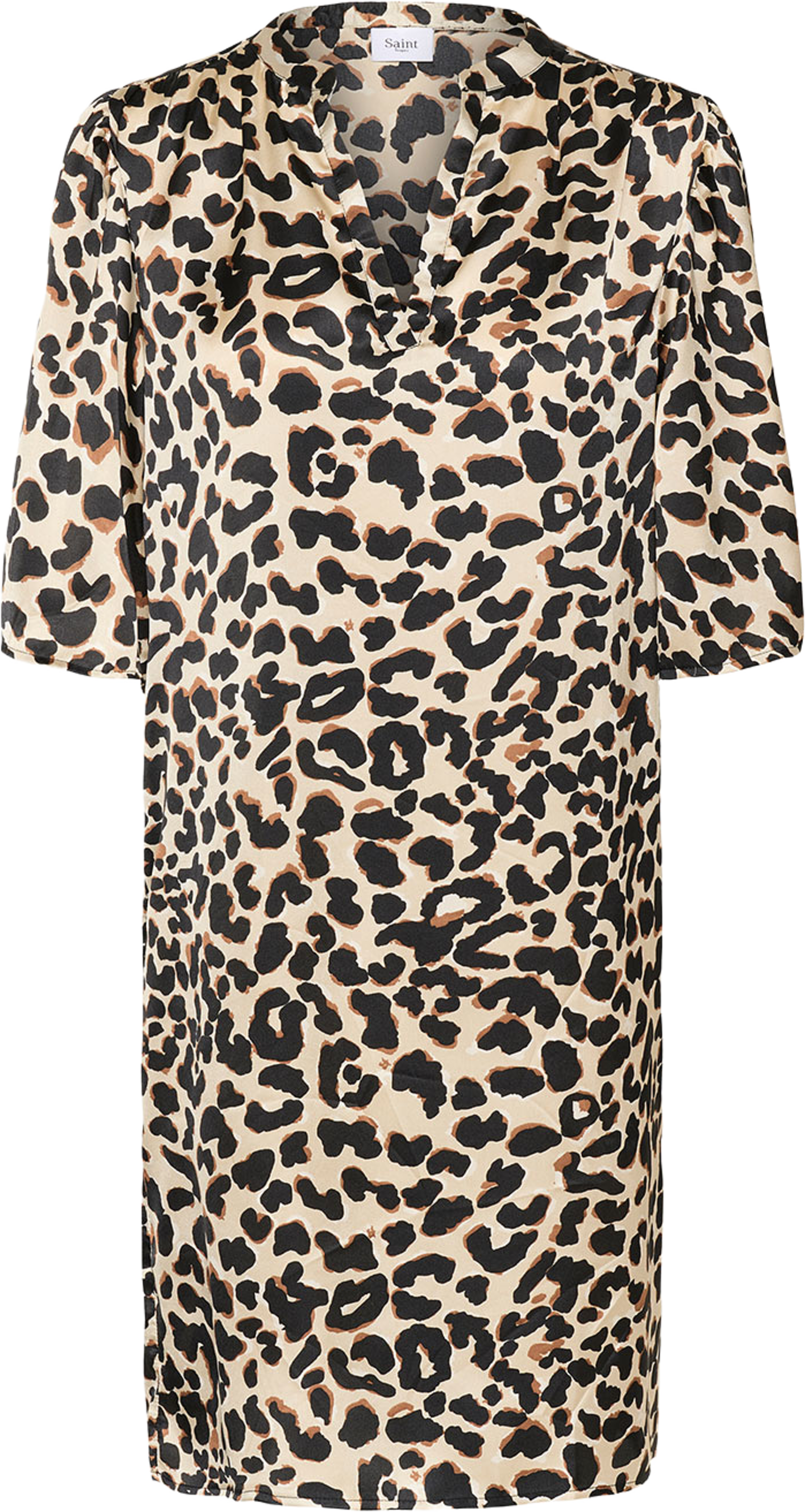 SafinaSZ Dress, från Saint Tropez, i färgen Soft Regular Leopard.