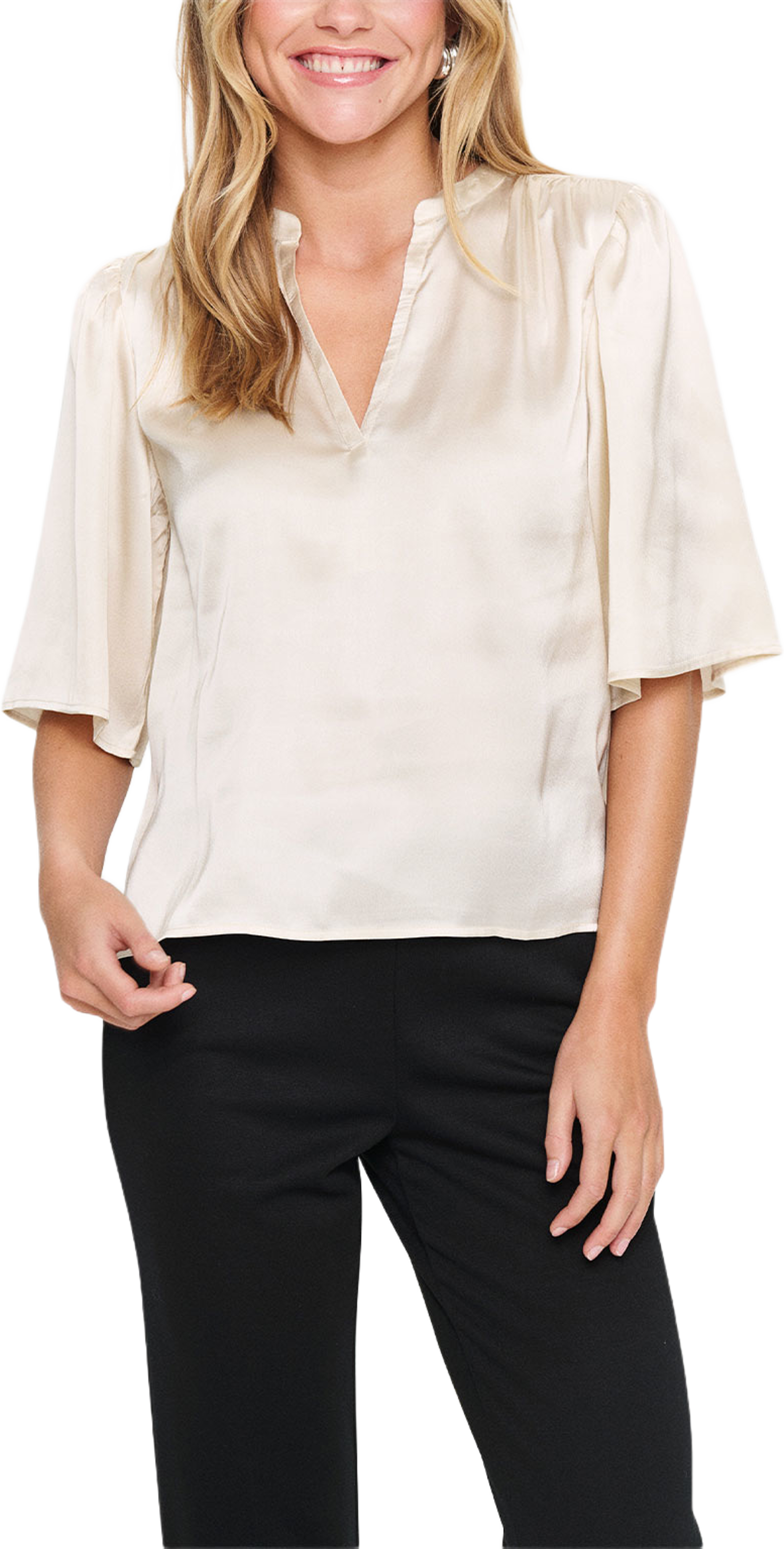 SafinaSZ Blouse, från Saint Tropez, i färgen Rainy Day.