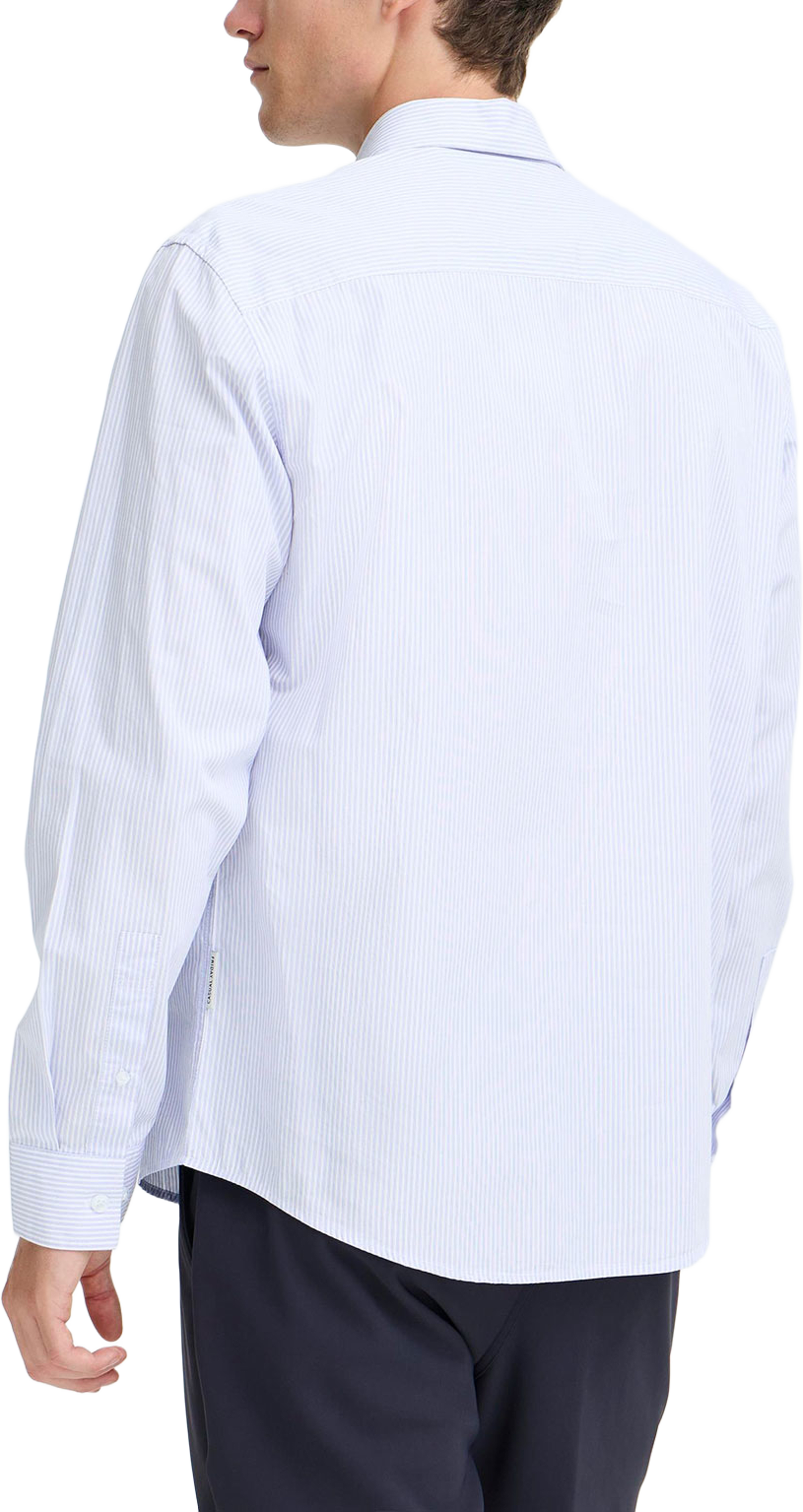 BJØRN Striped Shirt, från Casual Friday, i färgen Snow White. Klicka för att öppna bilden i stort format