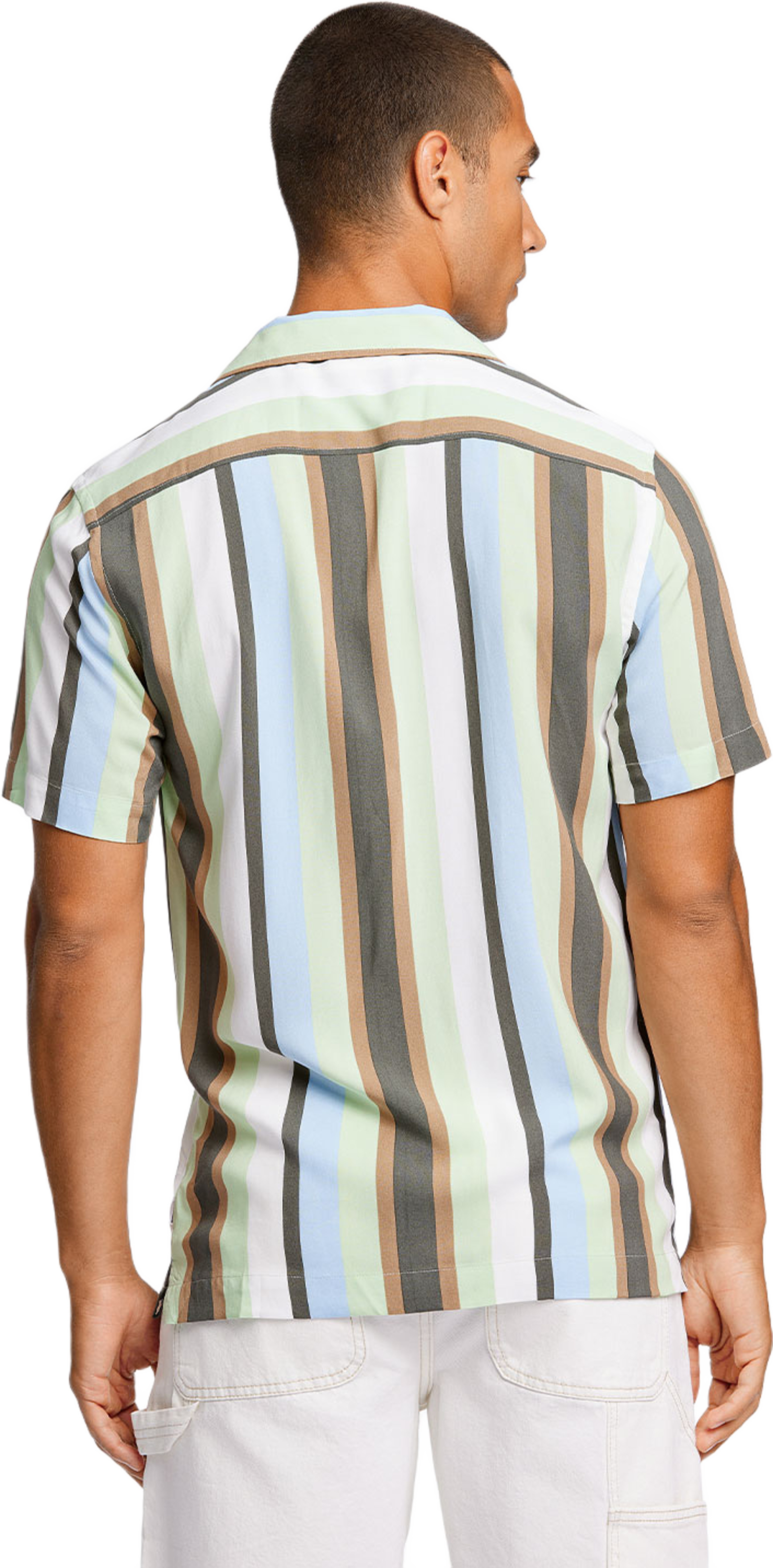 Bold Stripe Viscose Shirt S/S