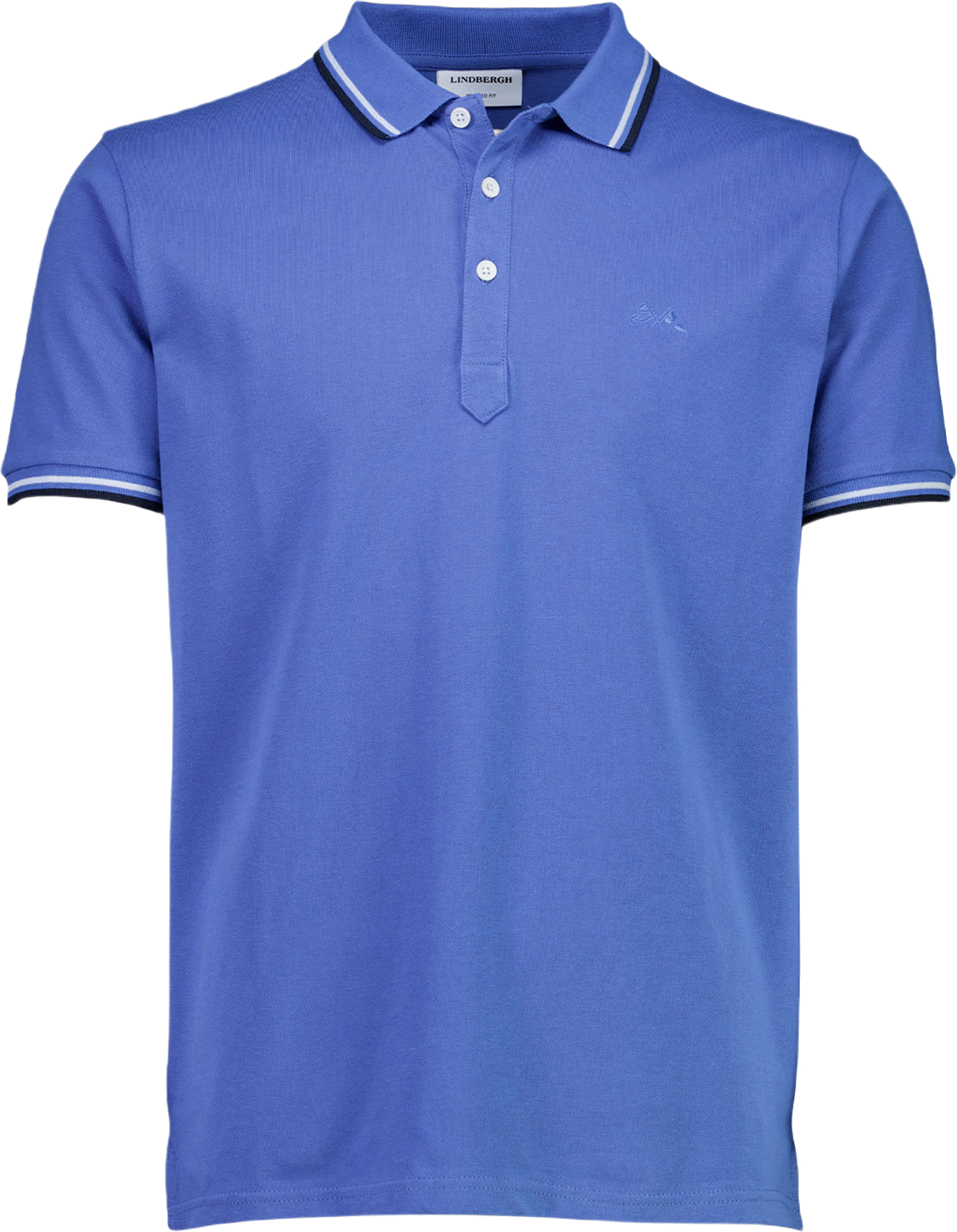 Polo shirt w. contrast piping