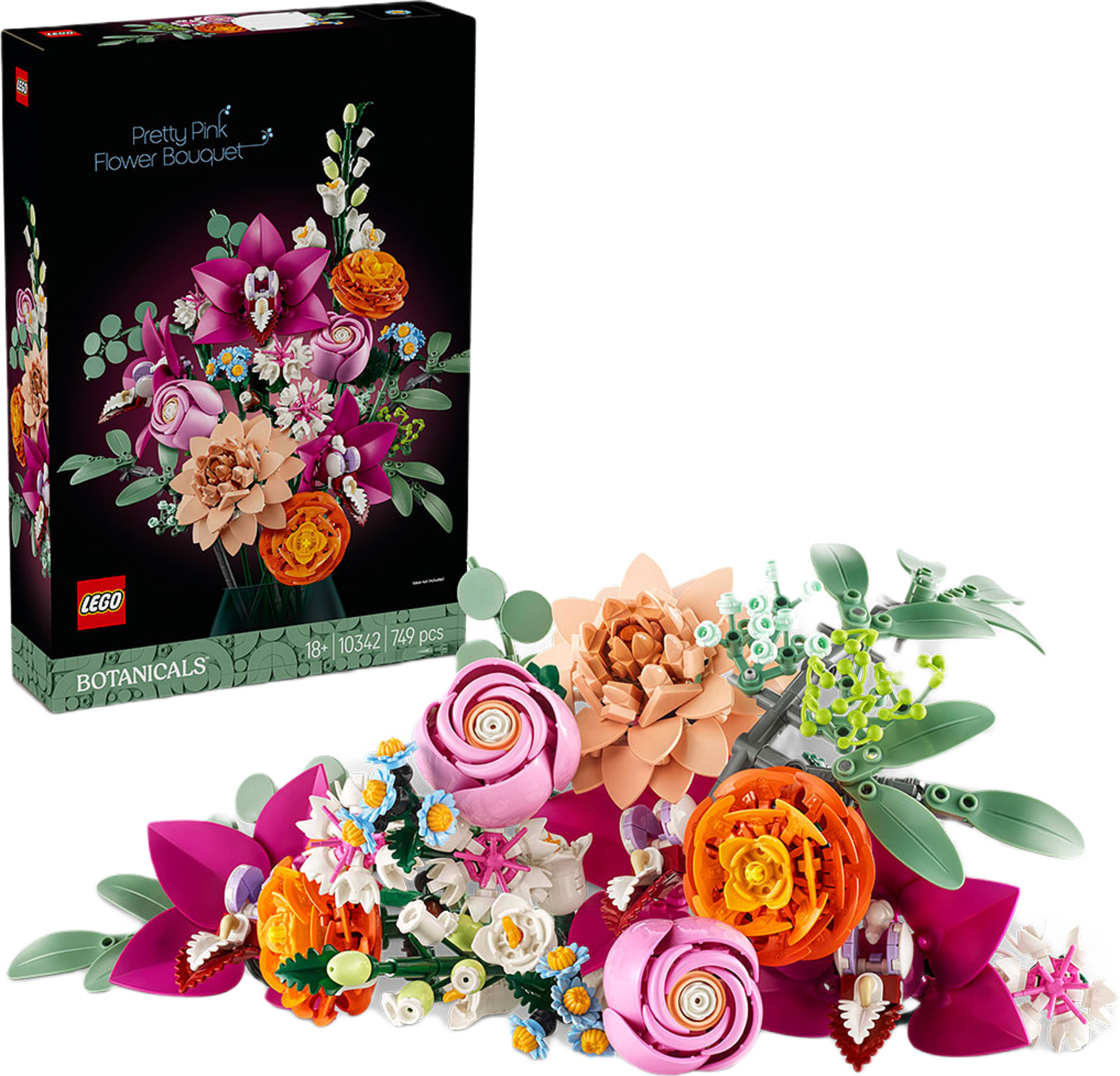 Vacker rosa blombukett