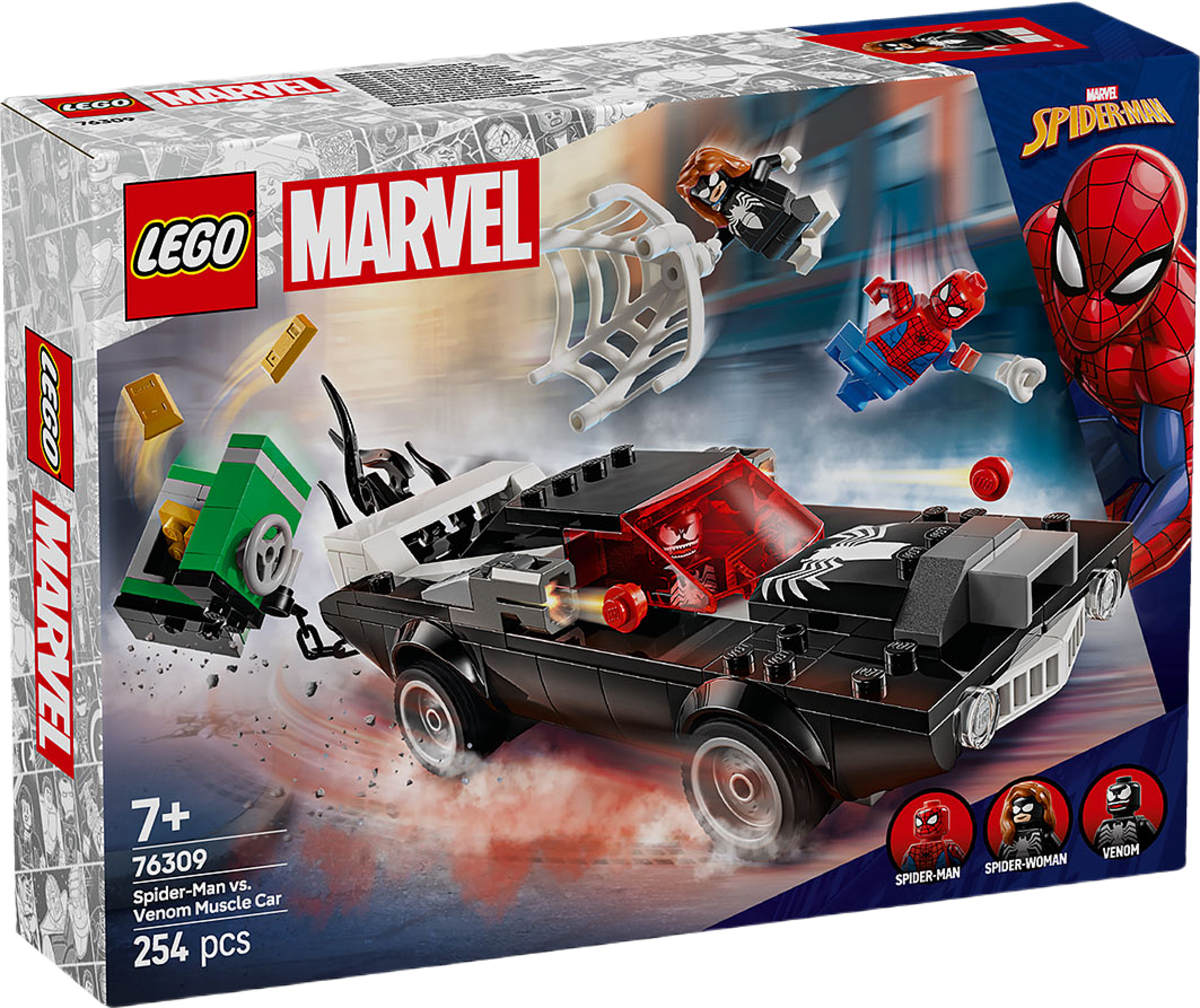 Spider-Man mot Venoms muskelbil