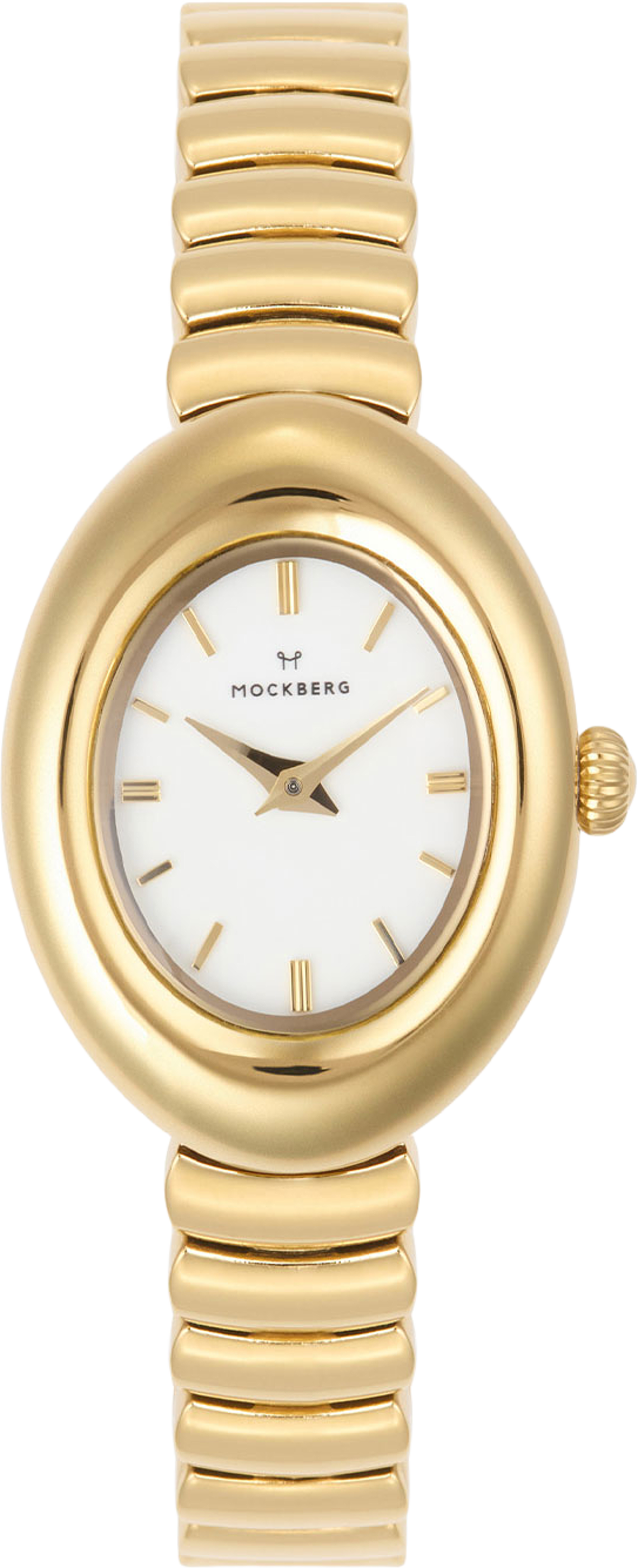 Belle Oval Gold Watch, från Mockberg, i färgen Gold. Klicka för att öppna bilden i stort format