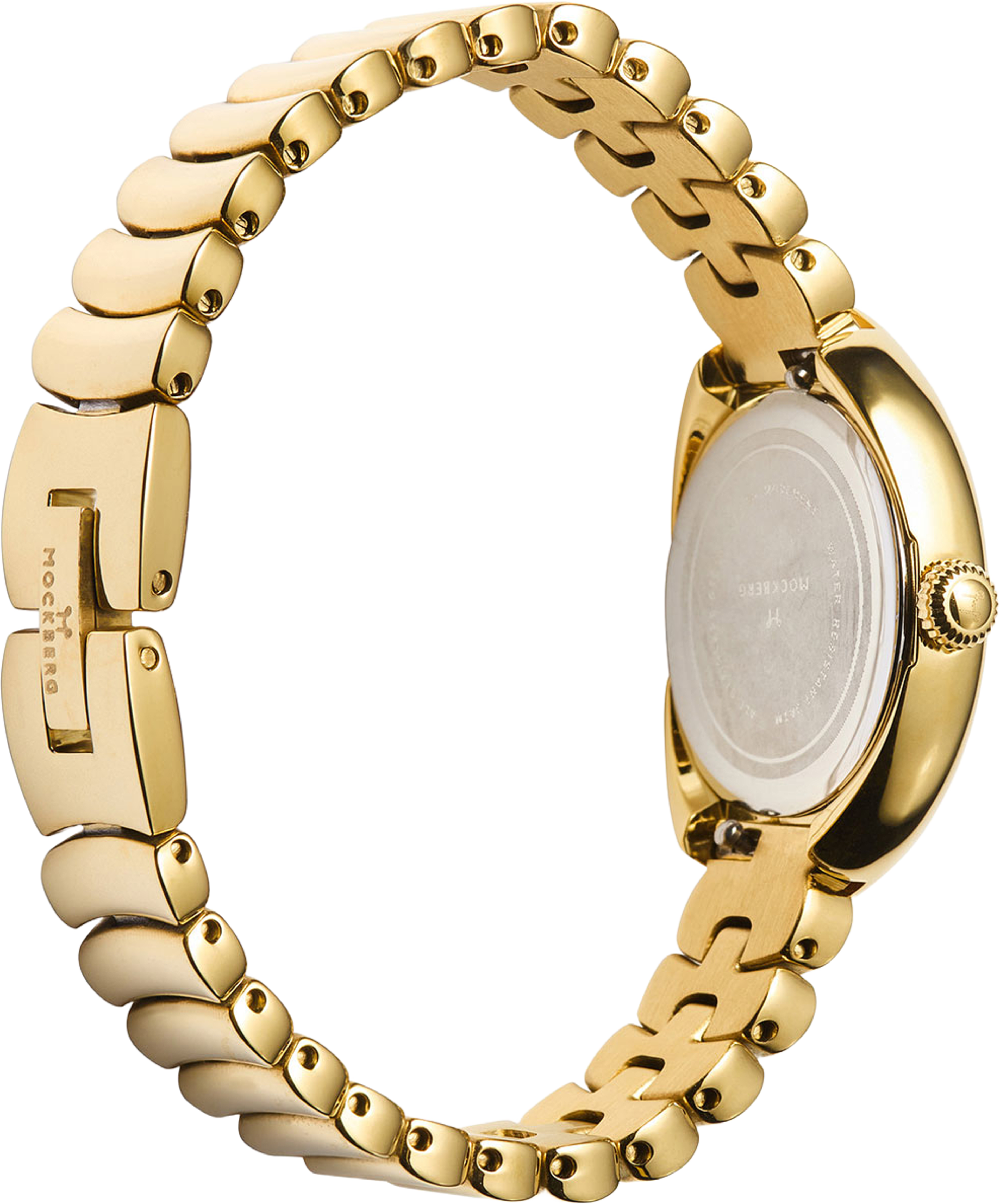 Belle Oval Gold Watch, från Mockberg, i färgen Gold. Klicka för att öppna bilden i stort format