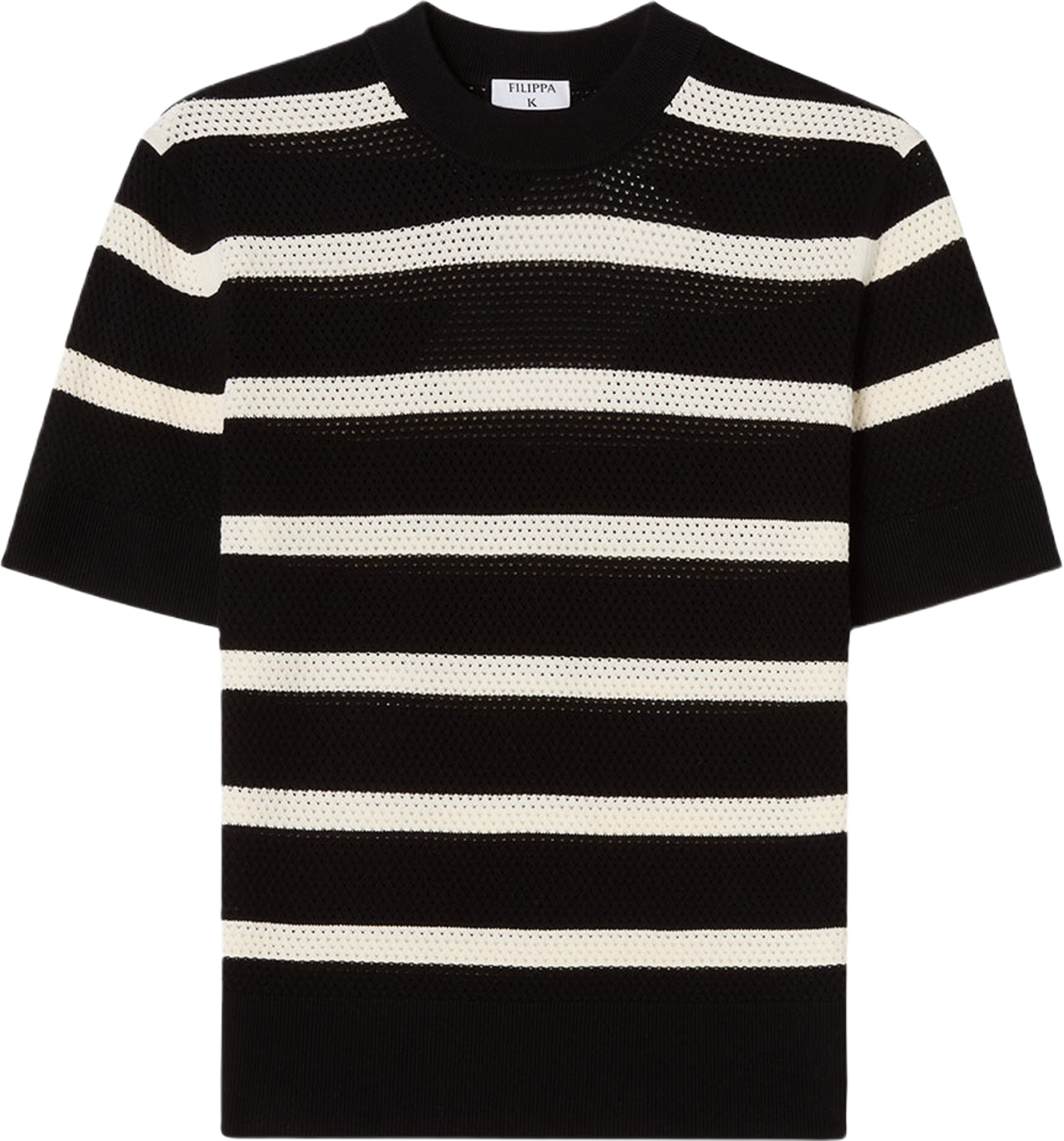 Striped Mesh Tee