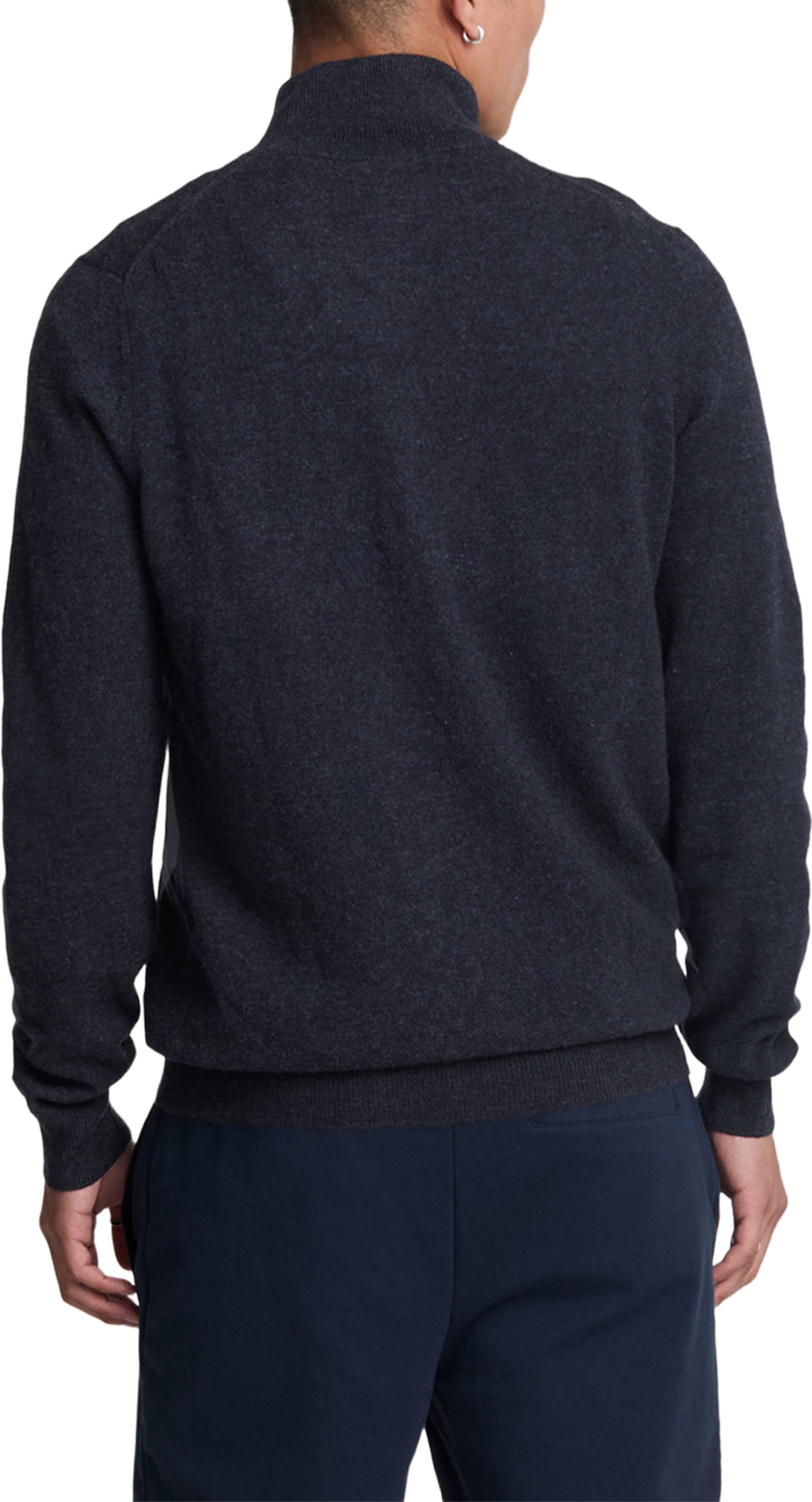 Lambswool Blend Zip Through Cardigan