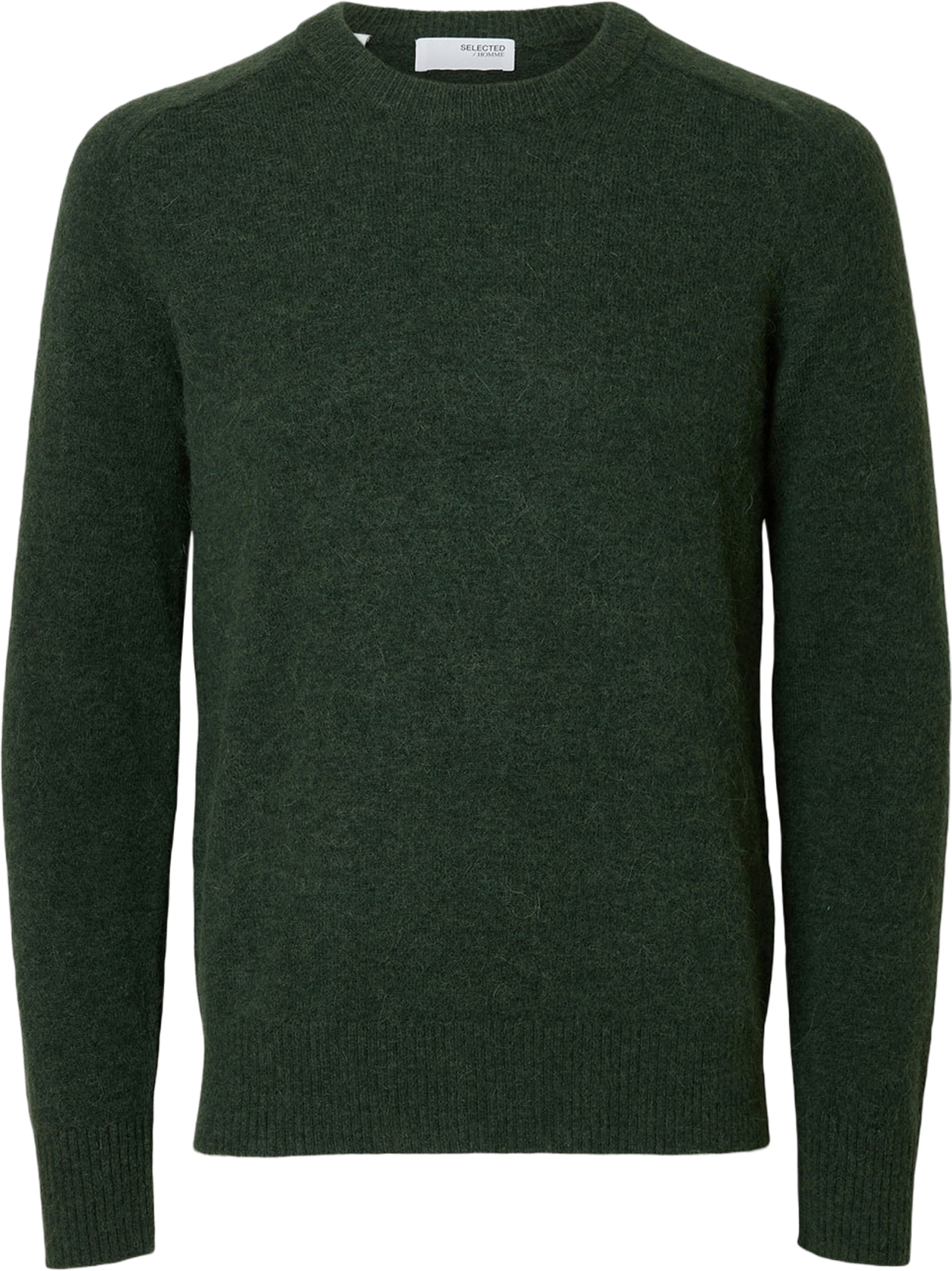 SLHRAI Pullover, från Selected Homme, i färgen Deep Forest.