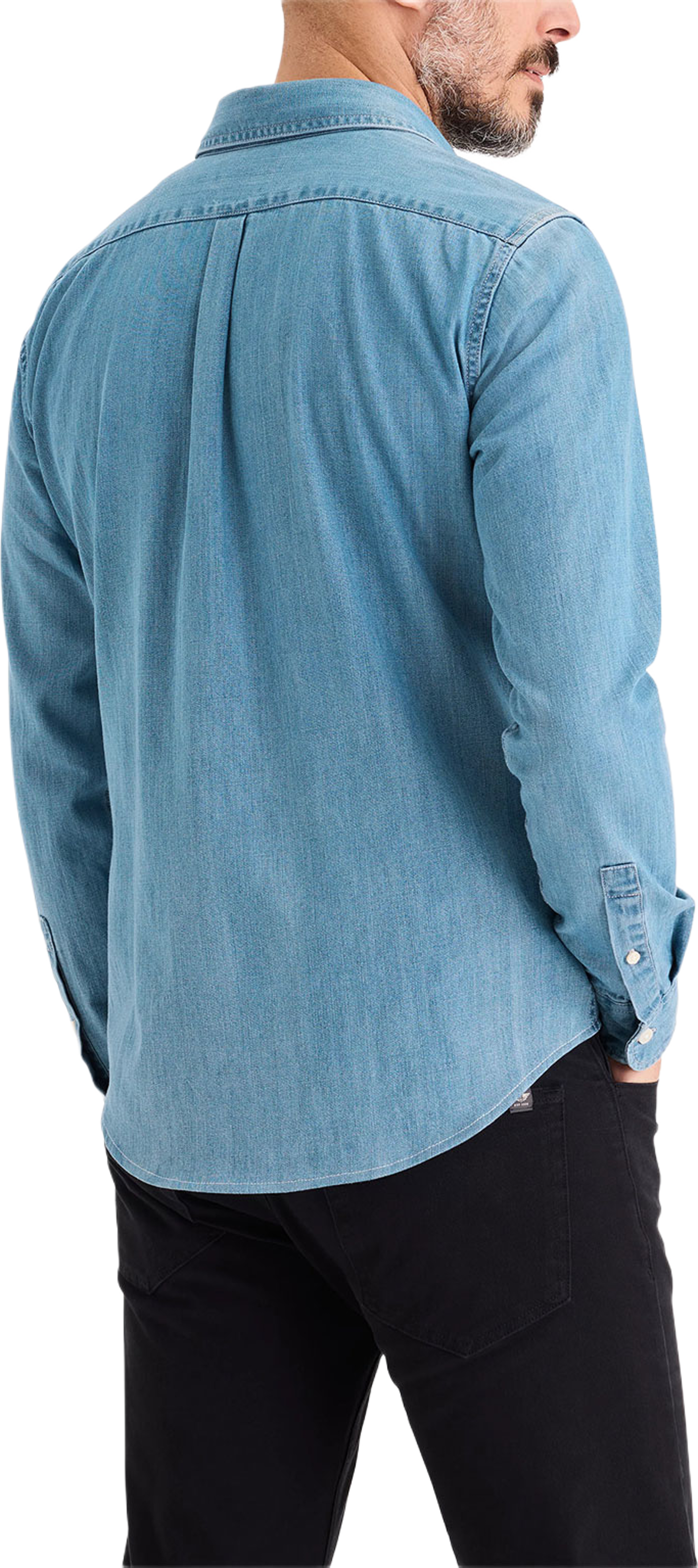 Slim Original Shirt, från Dockers, i färgen Med Indigo - Flat Finish. Klicka för att öppna bilden i stort format