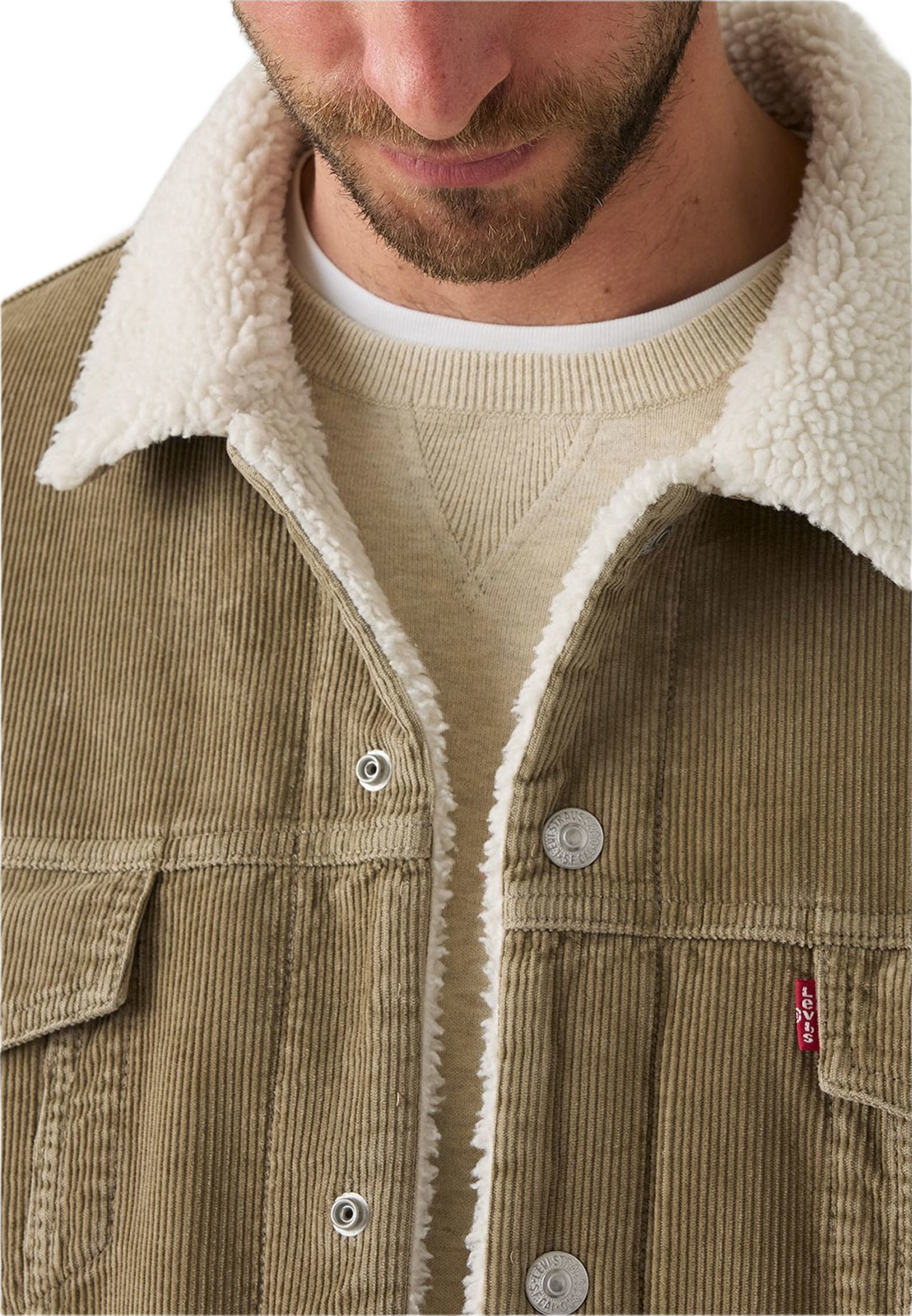 Relaxed Sherpa Trucker Jacket