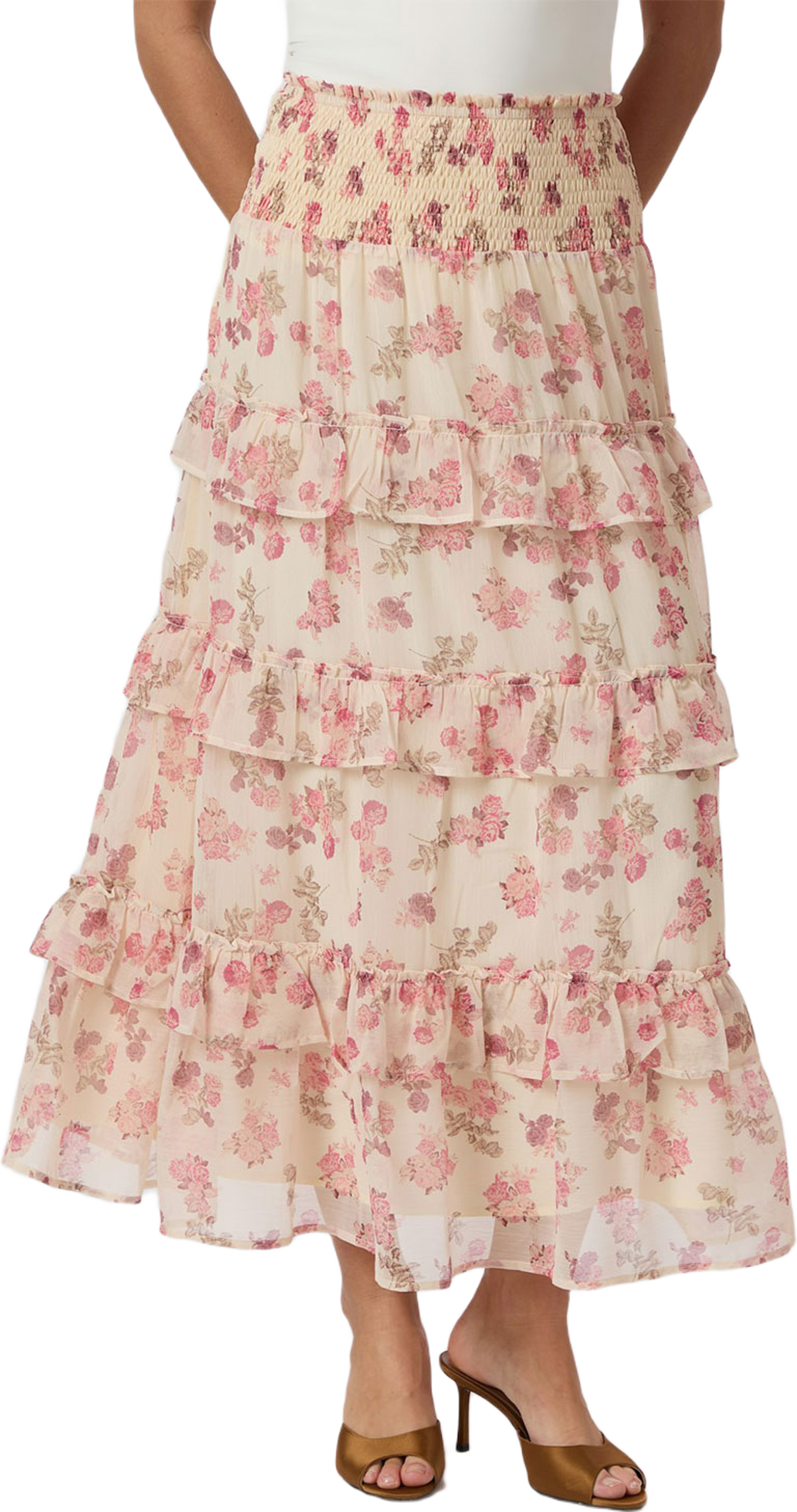 Toddy Marigold Print Skirt
