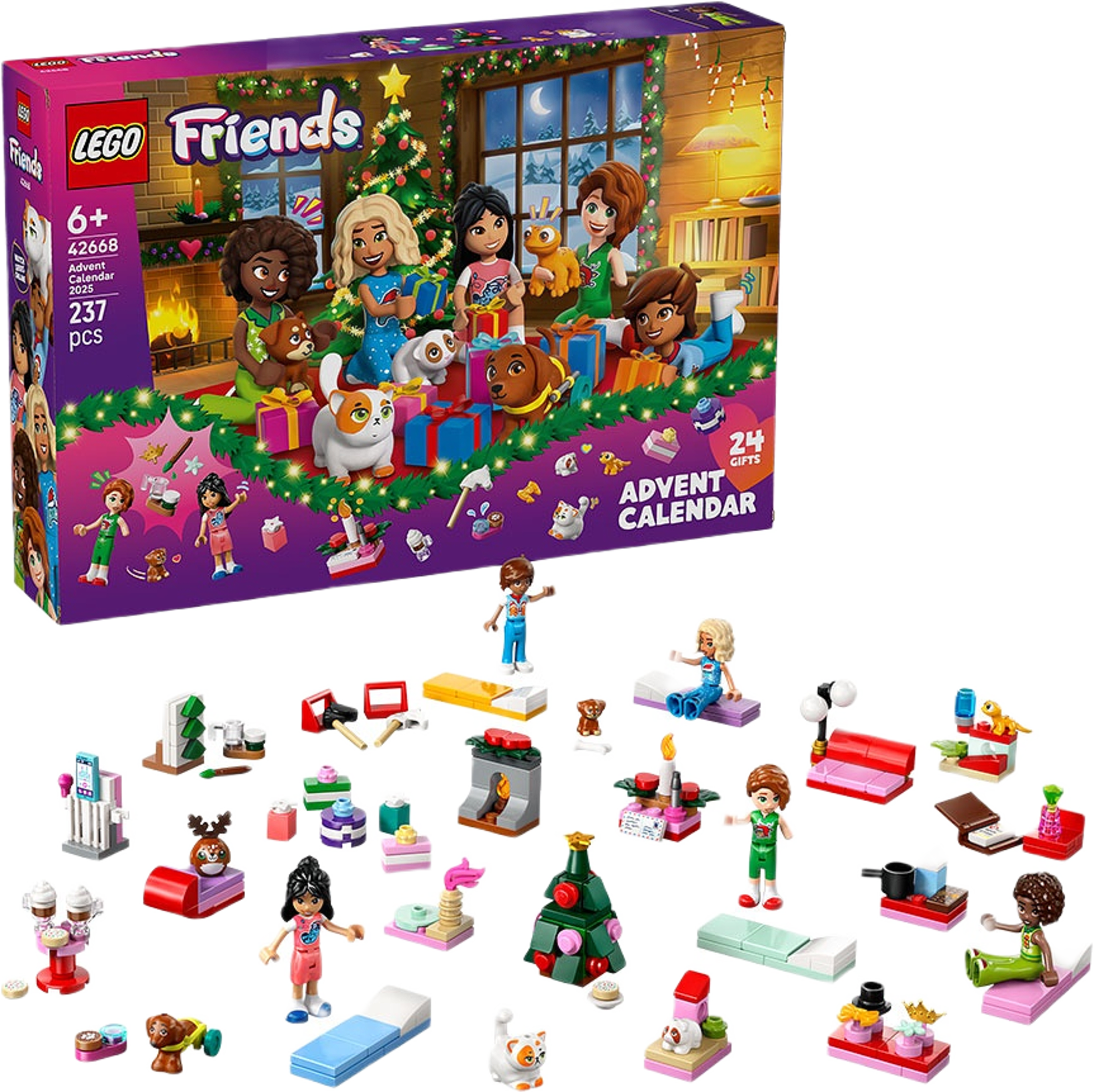 LEGO® Friends Adventskalender 2025, från LEGO. Klicka för att öppna bilden i stort format