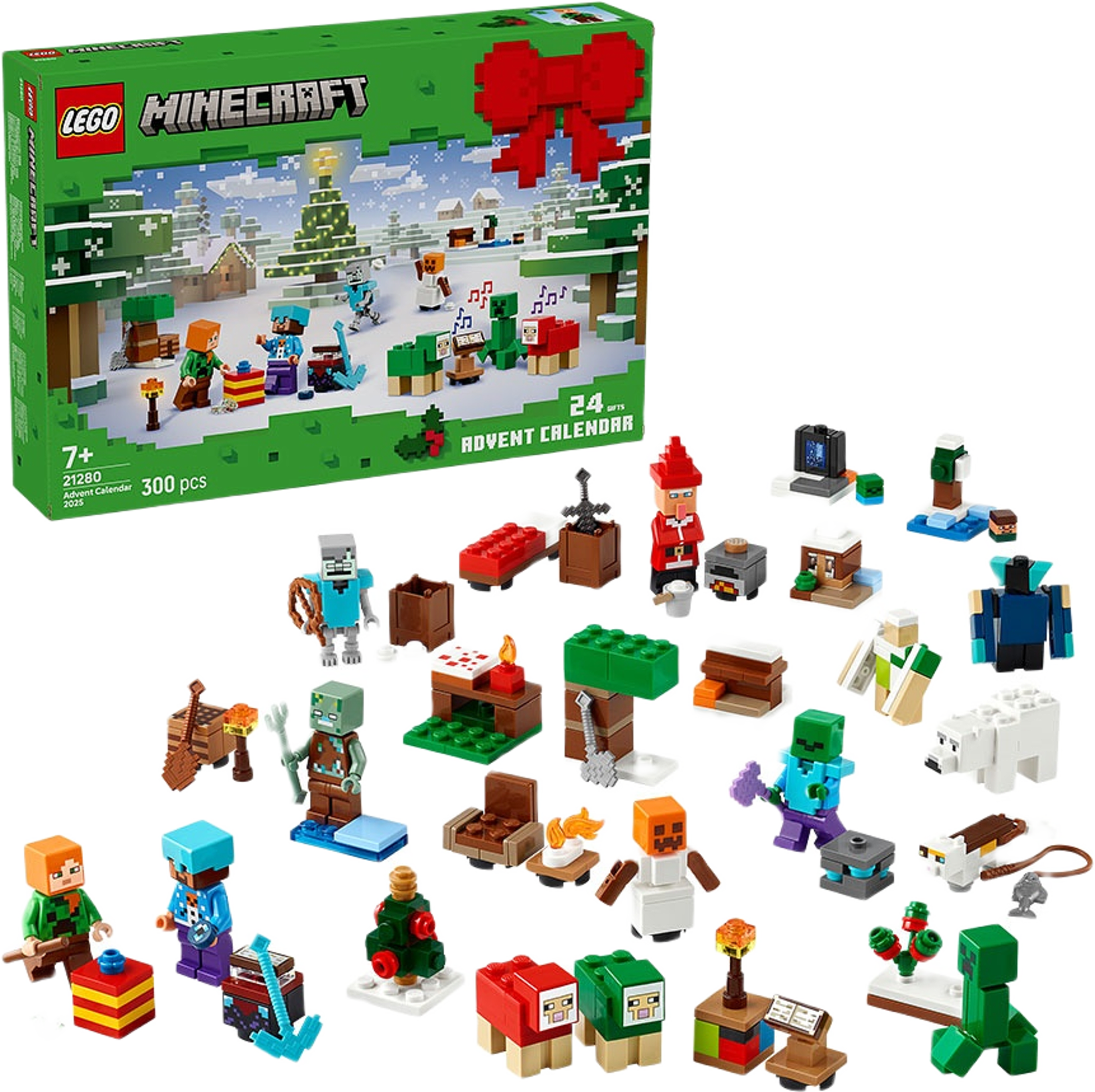 LEGO® Minecraft® Adventskalender 2025, från LEGO. Klicka för att öppna bilden i stort format