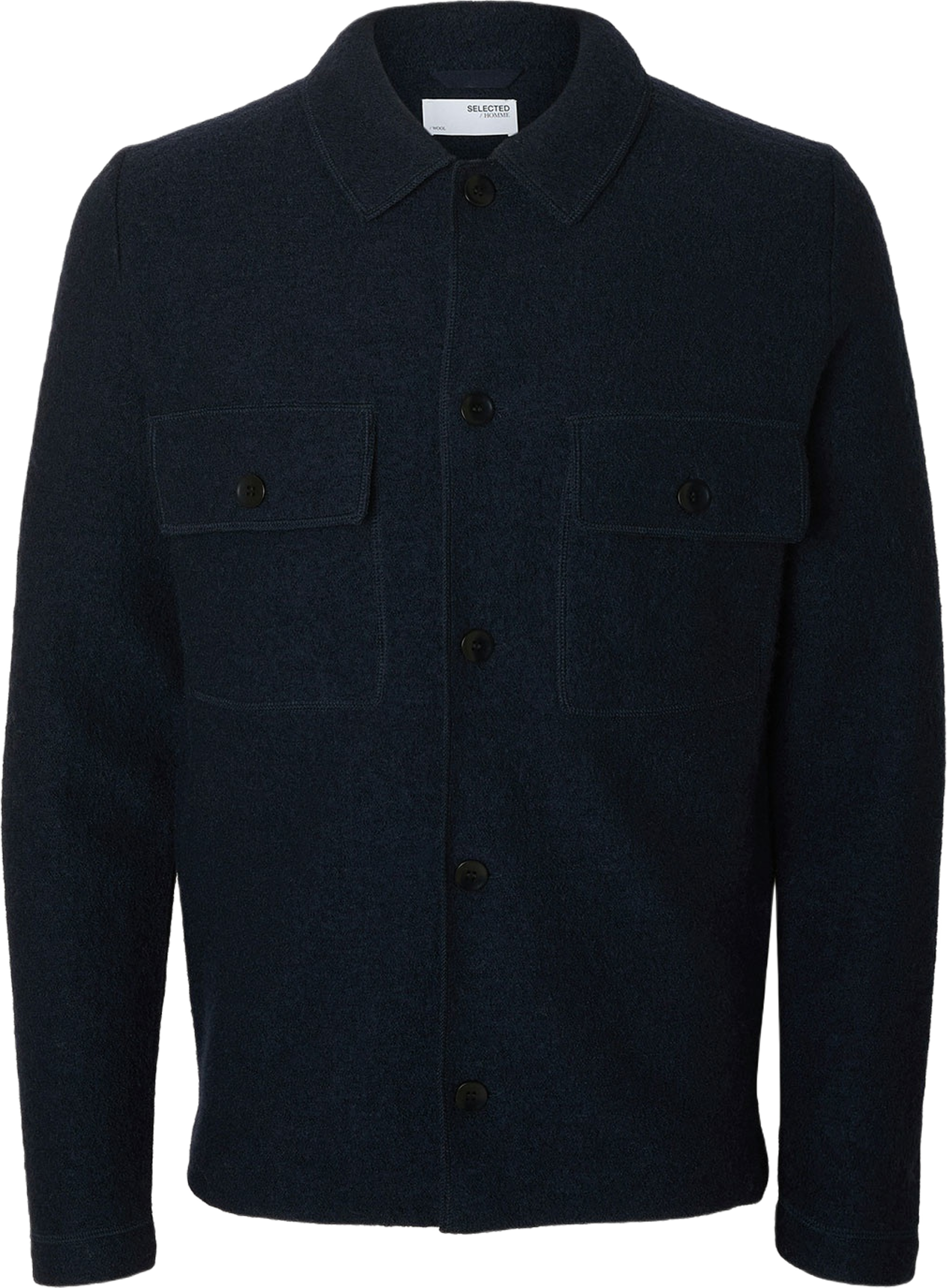 SLHNEALY Stickad kofta, från Selected Homme, i färgen Sky Captain.