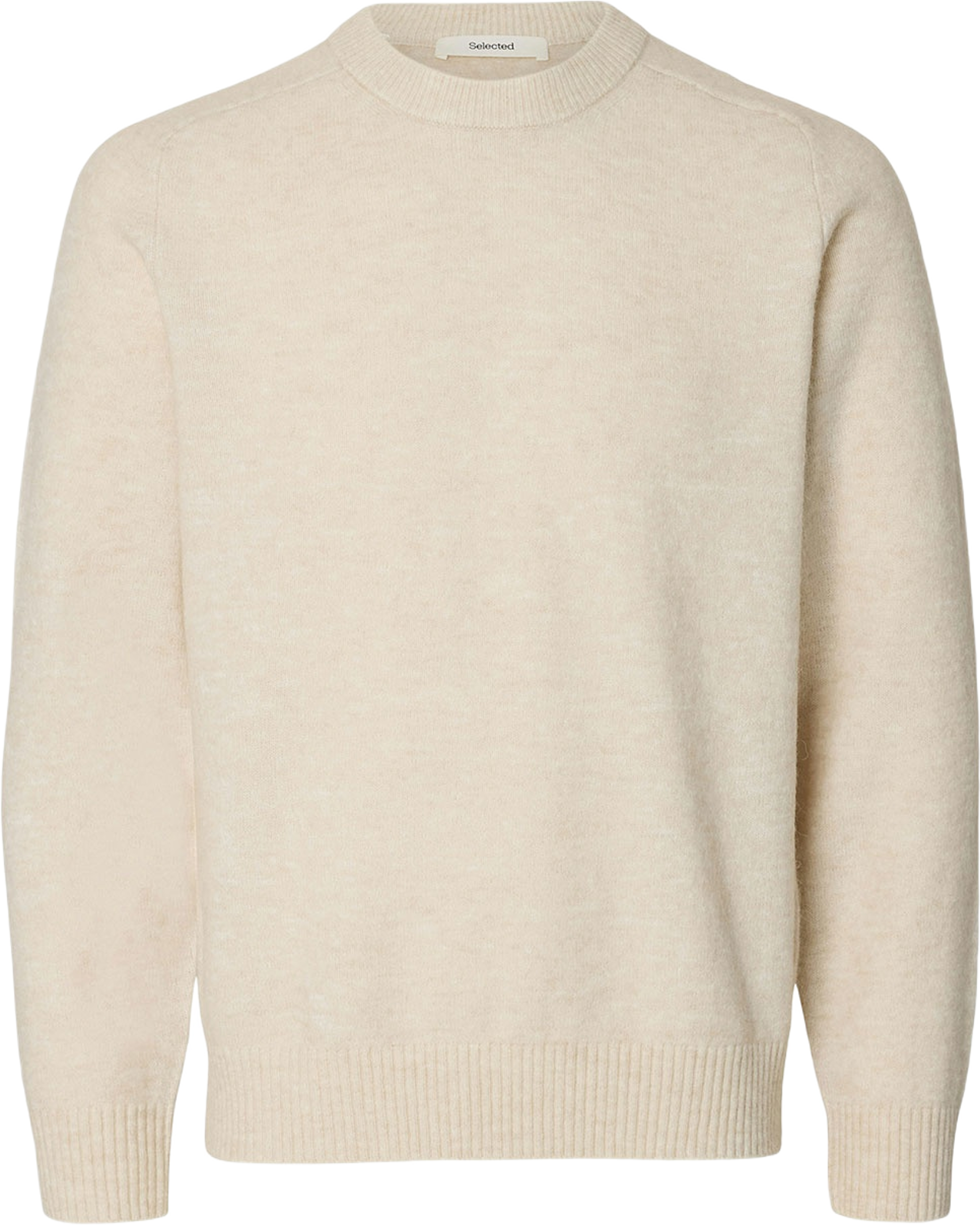 SLHRAI Pullover, från Selected Homme, i färgen Oatmeal Melange.