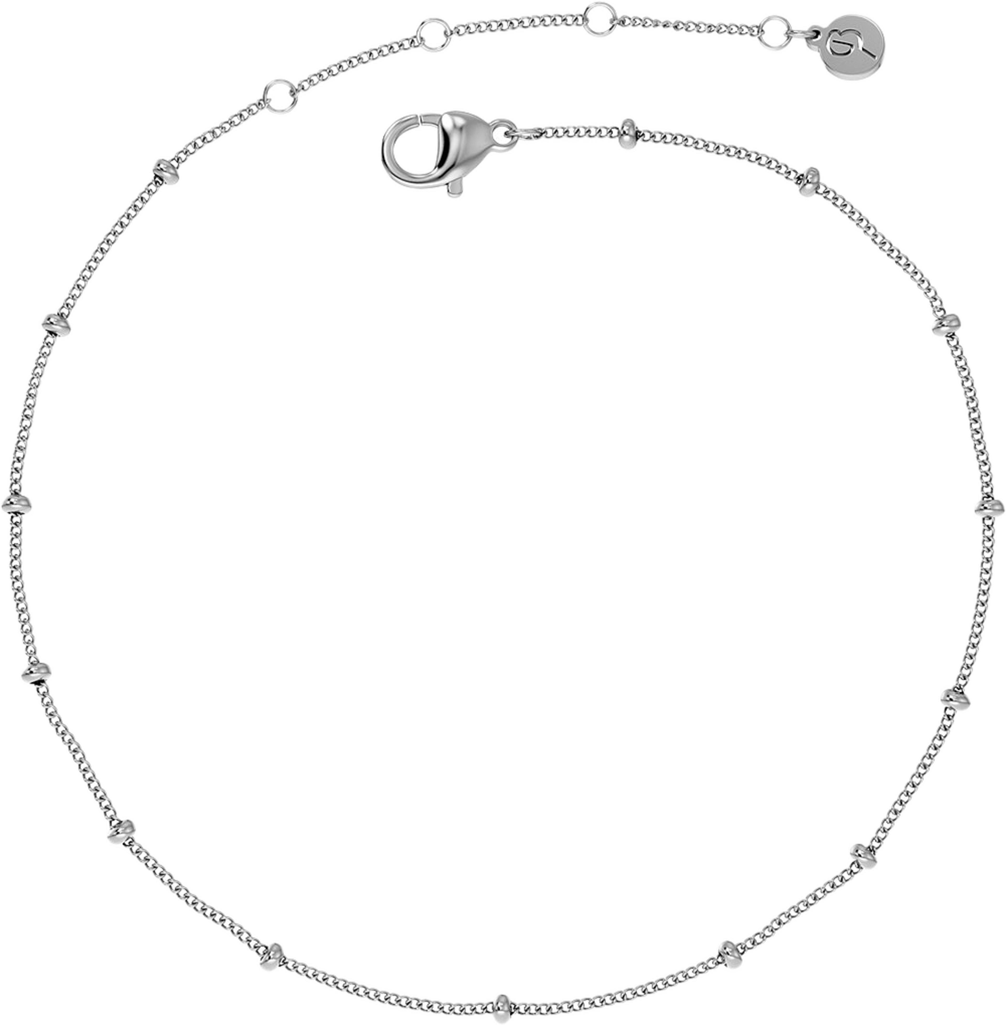 Beaded Chain Anklet Steel