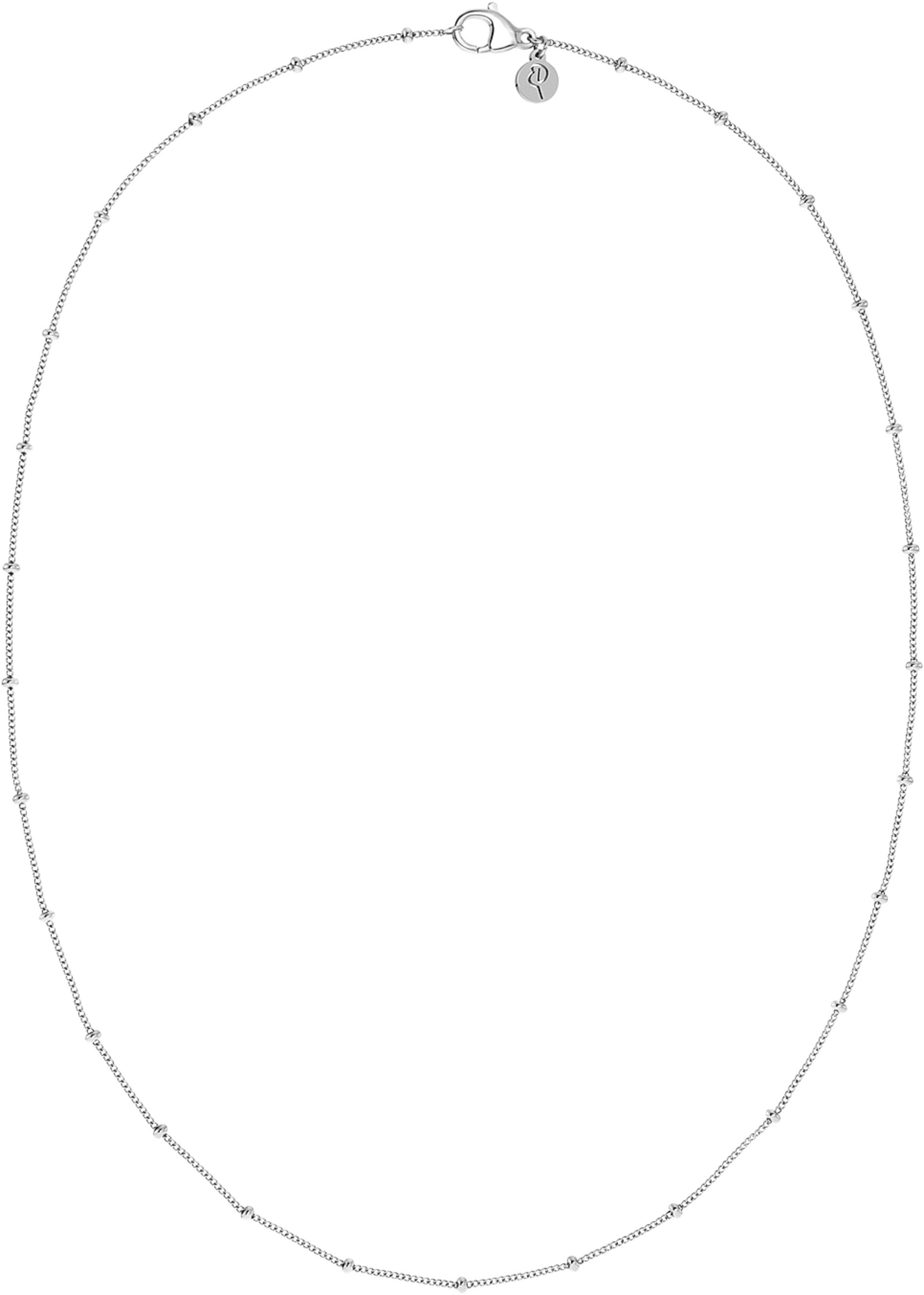 Beaded Chain Necklace Steel