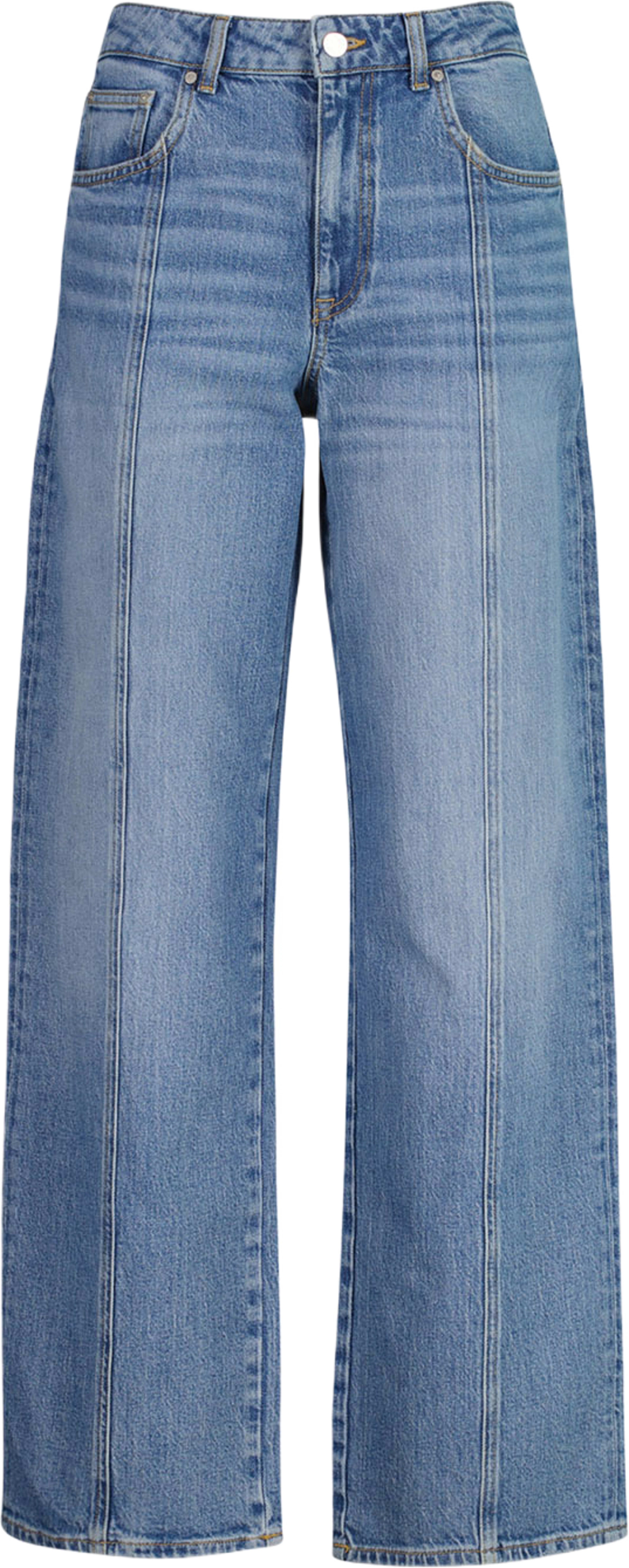 Relaxed Fit Straight Seam Jeans