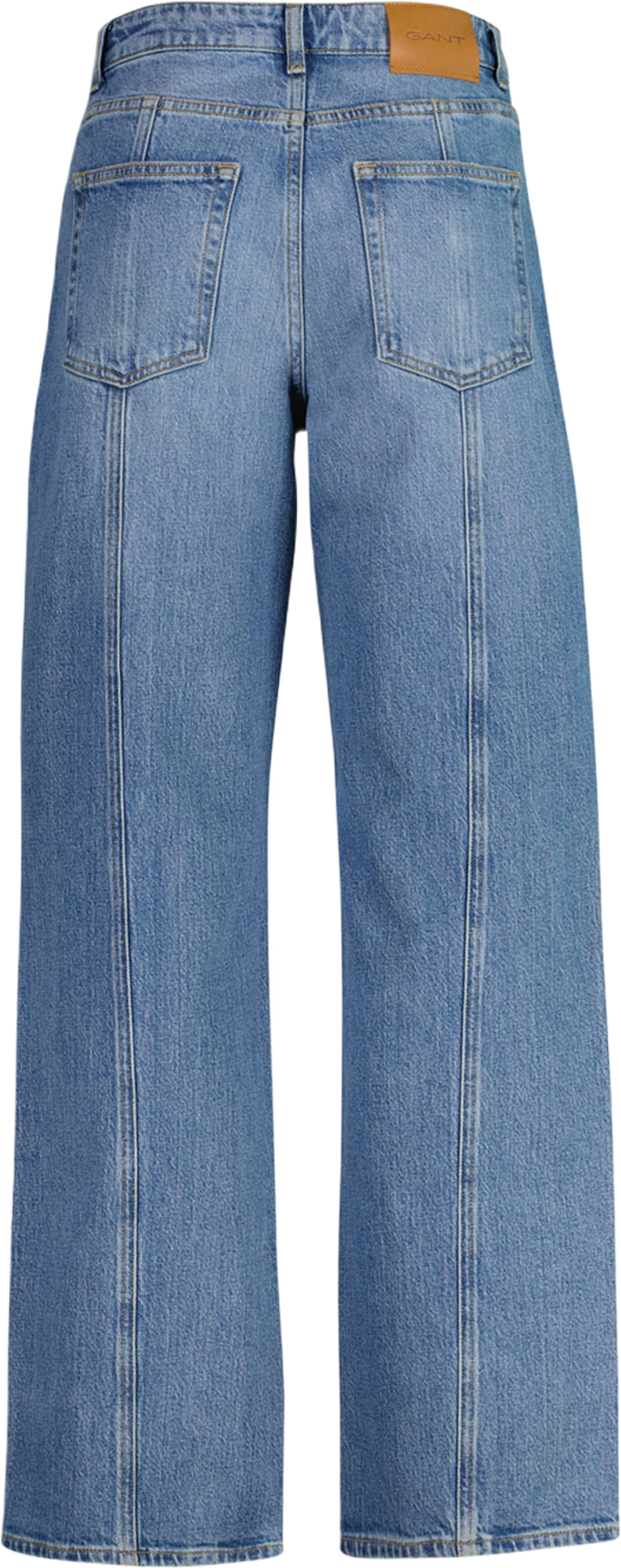 Relaxed Fit Straight Seam Jeans