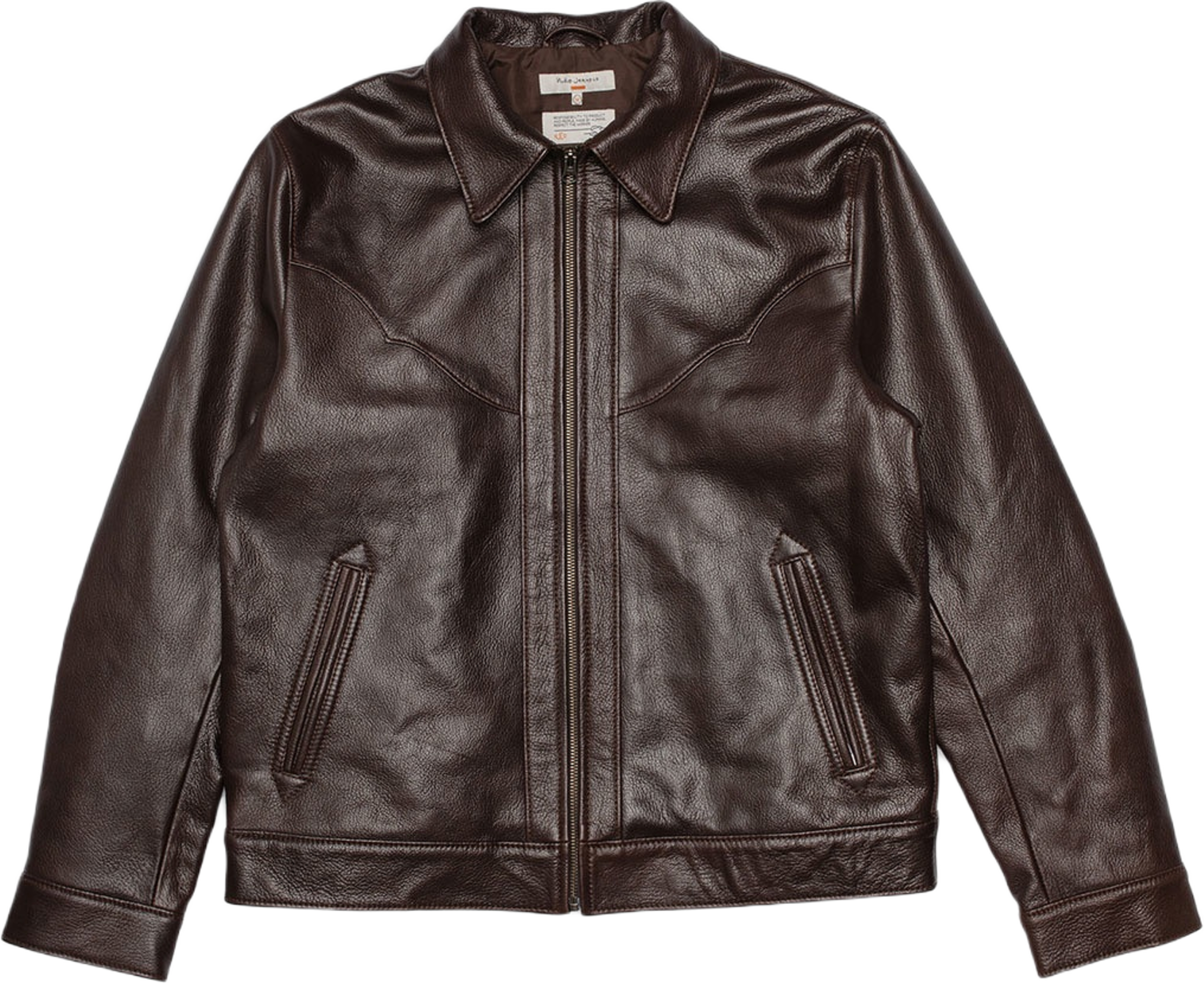 Joppe Western Leather Jacket Brown