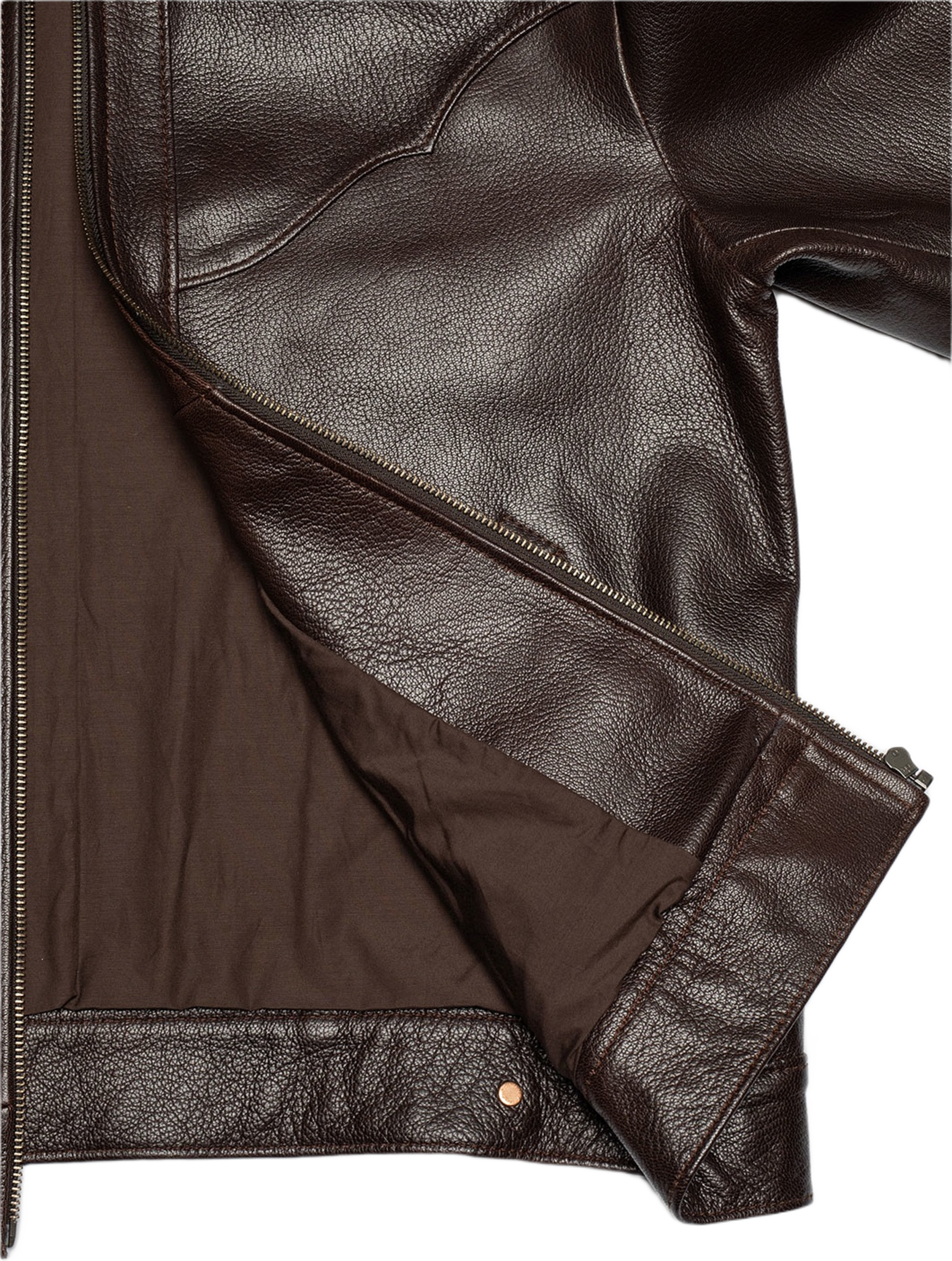 Joppe Western Leather Jacket Brown