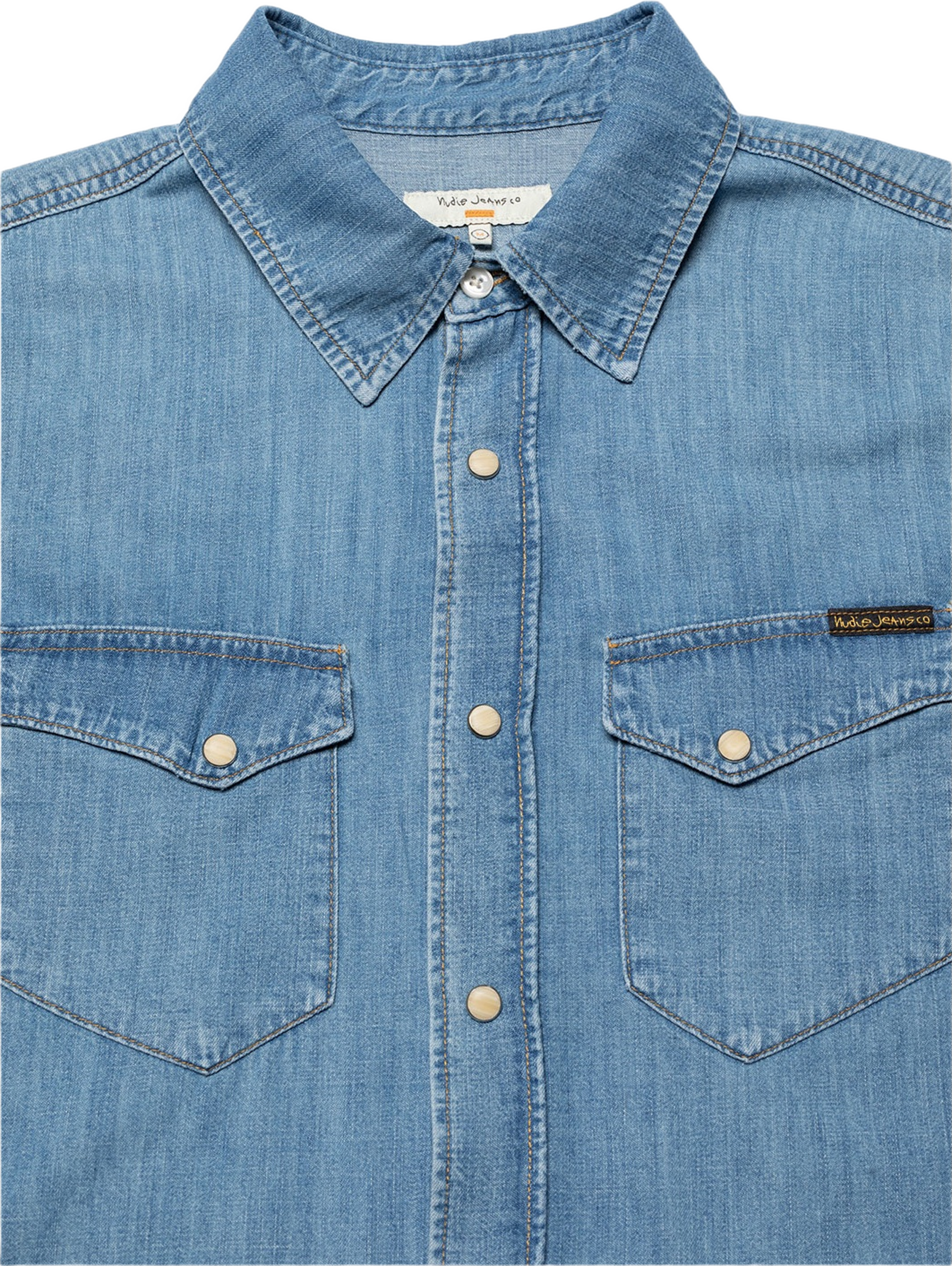 Gunnar Light Used Denim Shirt Light Blue