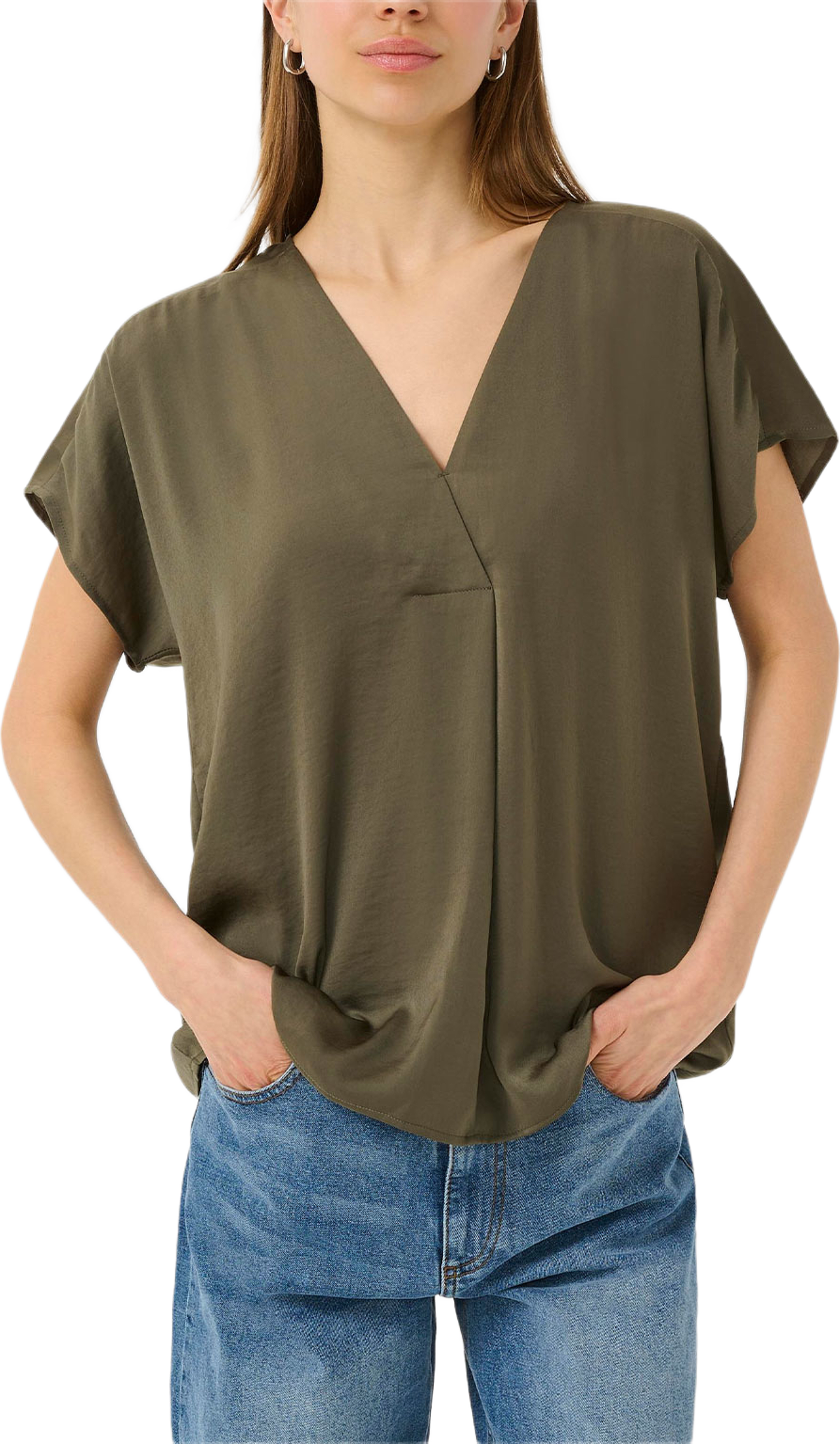 RindaIW Blouse, från Inwear, i färgen Grape Leaf.