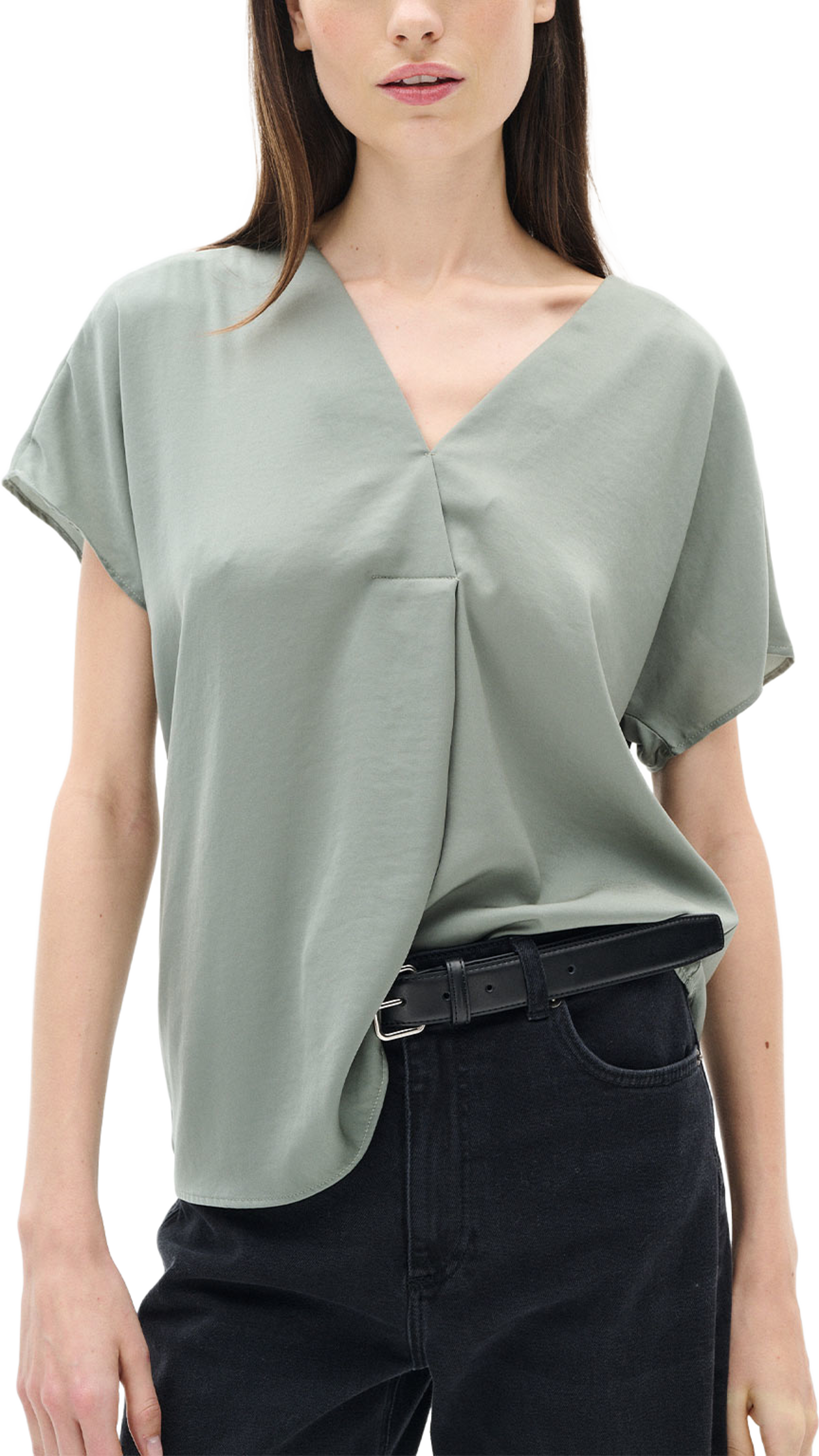 RindaIW Blouse, från Inwear, i färgen Agave Green. Klicka för att öppna bilden i stort format
