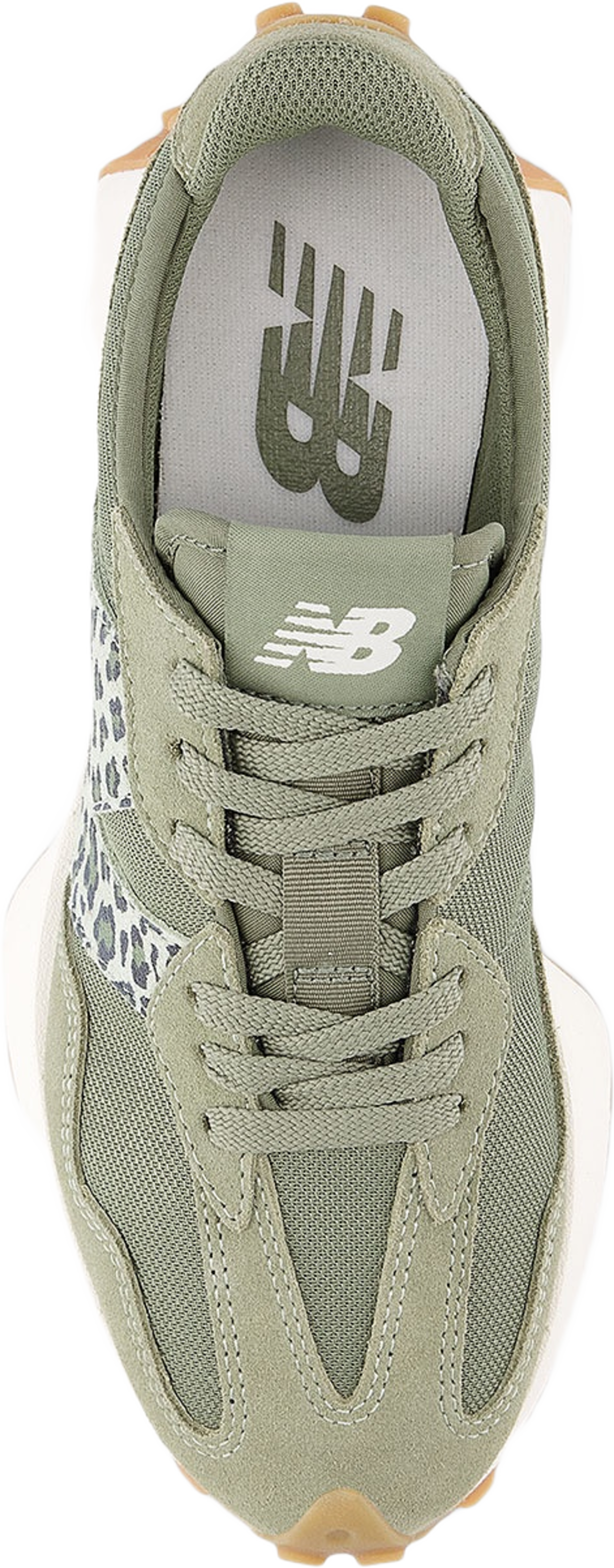 Sneakers 327, från New Balance, i färgen Dark Olivine.