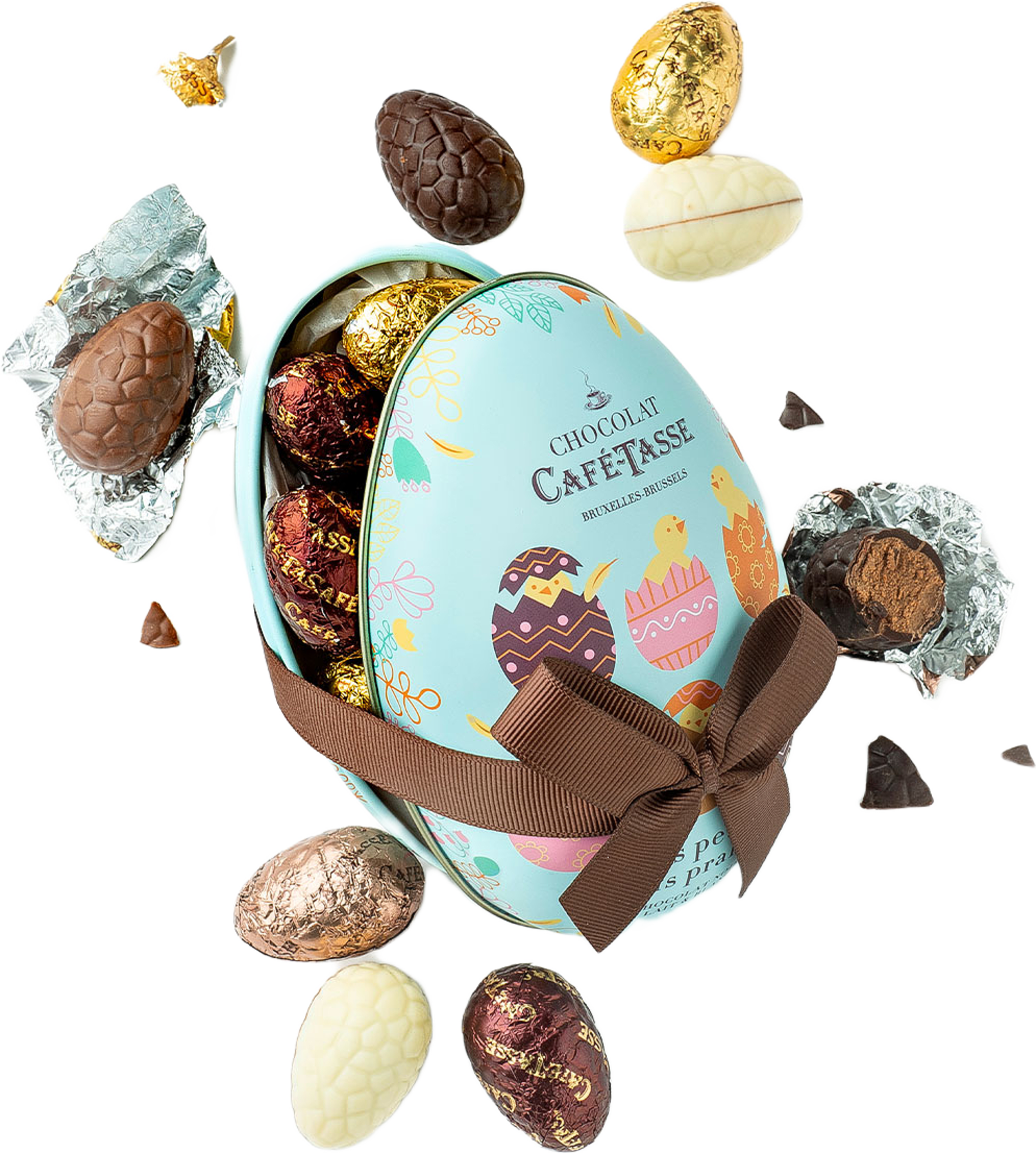 Påskägg I Plåt Med Chokladpralinägg