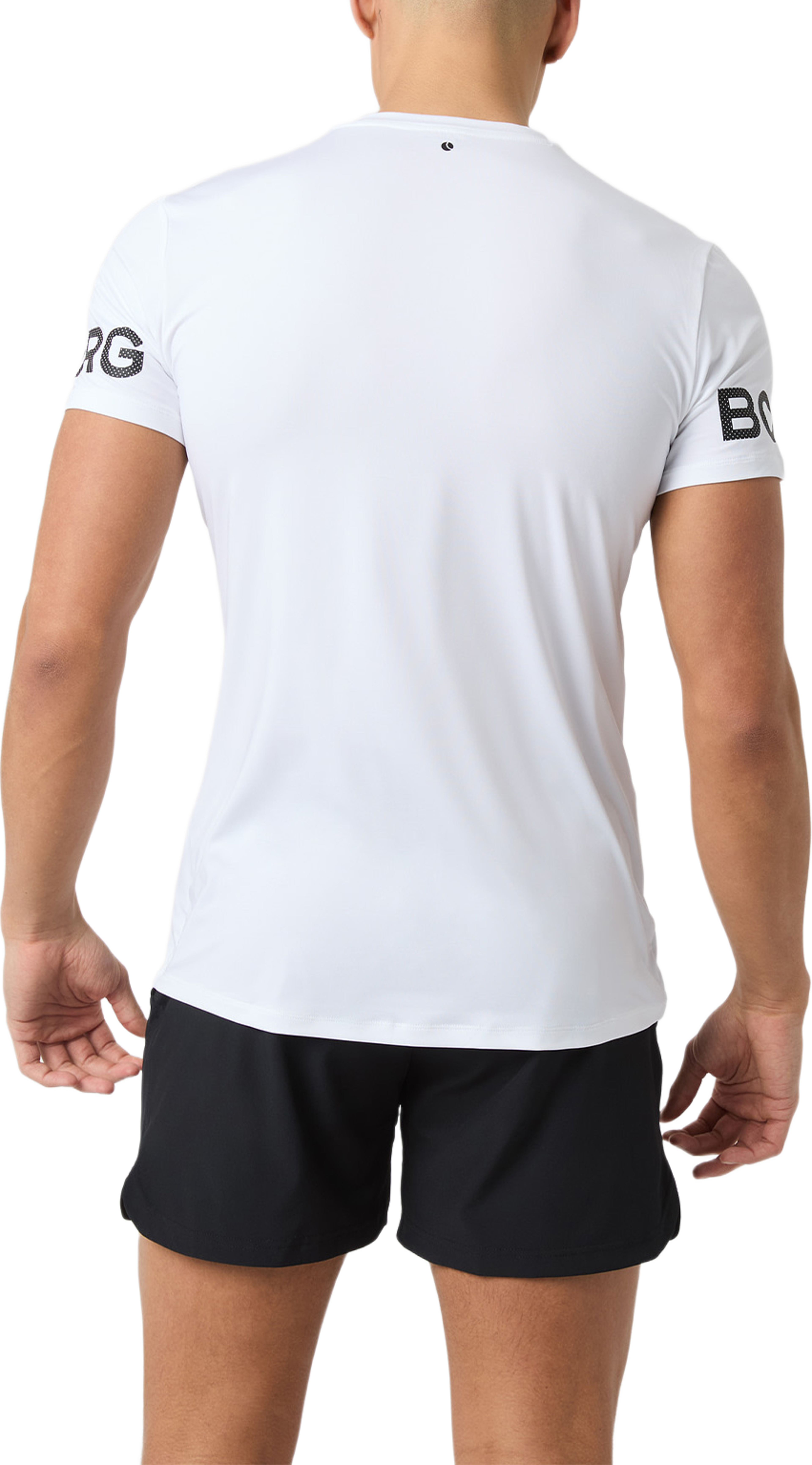 Borg T-Shirt, från Björn Borg Sport, i färgen Brilliant White. Klicka för att öppna bilden i stort format