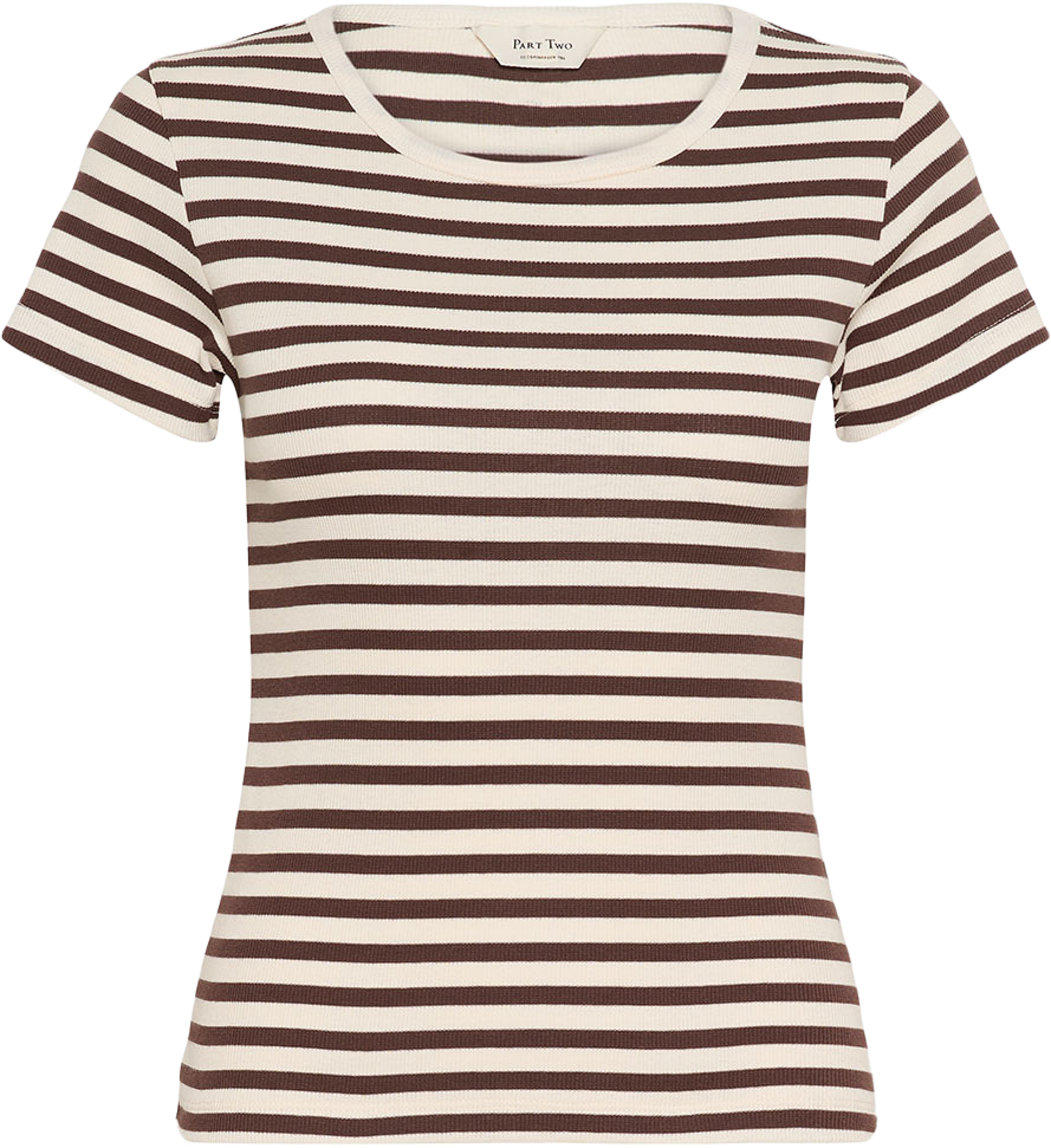Rochelle PW TS T-shirt, från Part Two, i färgen Bracken Stripe. Klicka för att öppna bilden i stort format