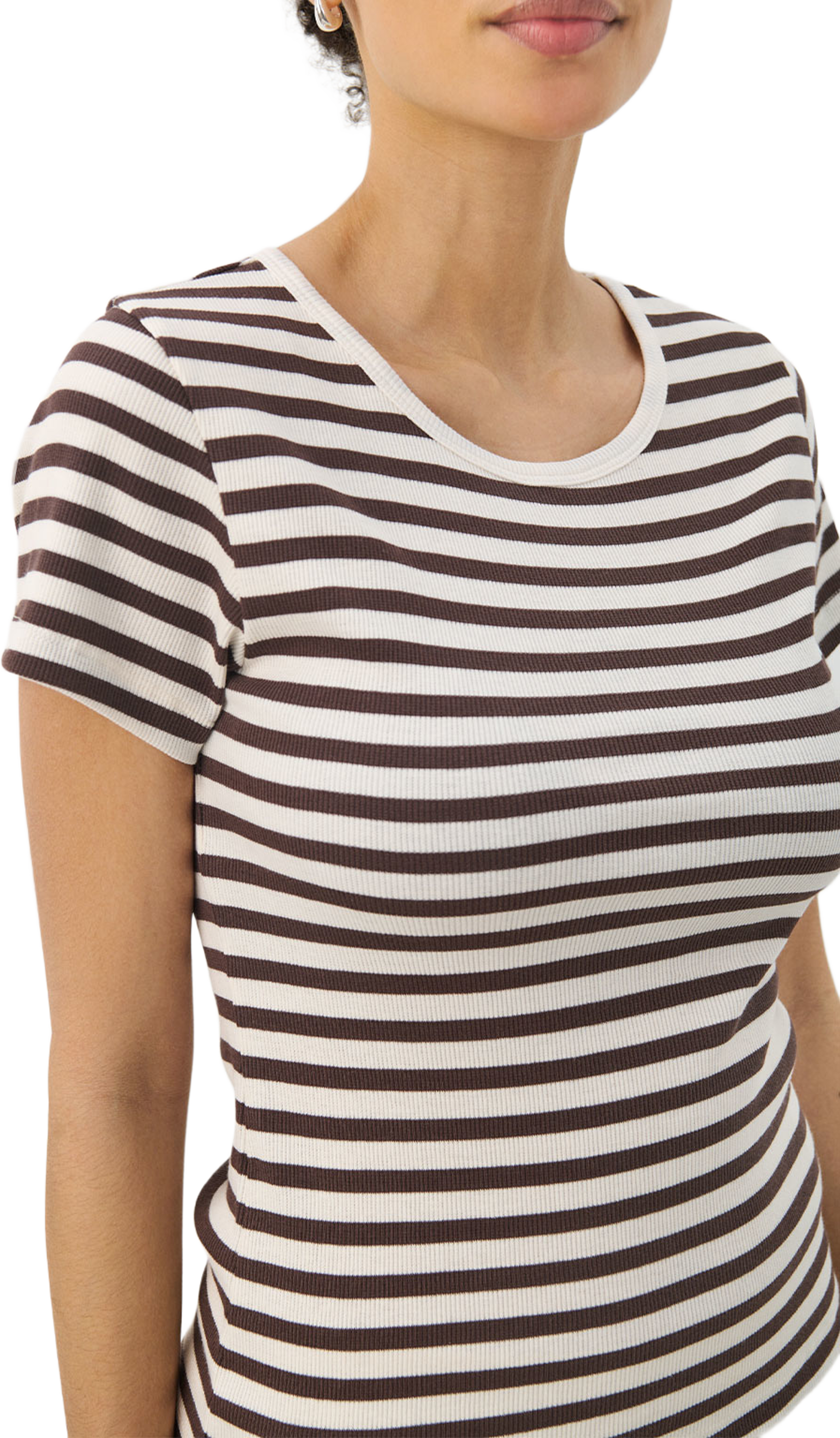 Rochelle PW TS T-shirt, från Part Two, i färgen Bracken Stripe. Klicka för att öppna bilden i stort format