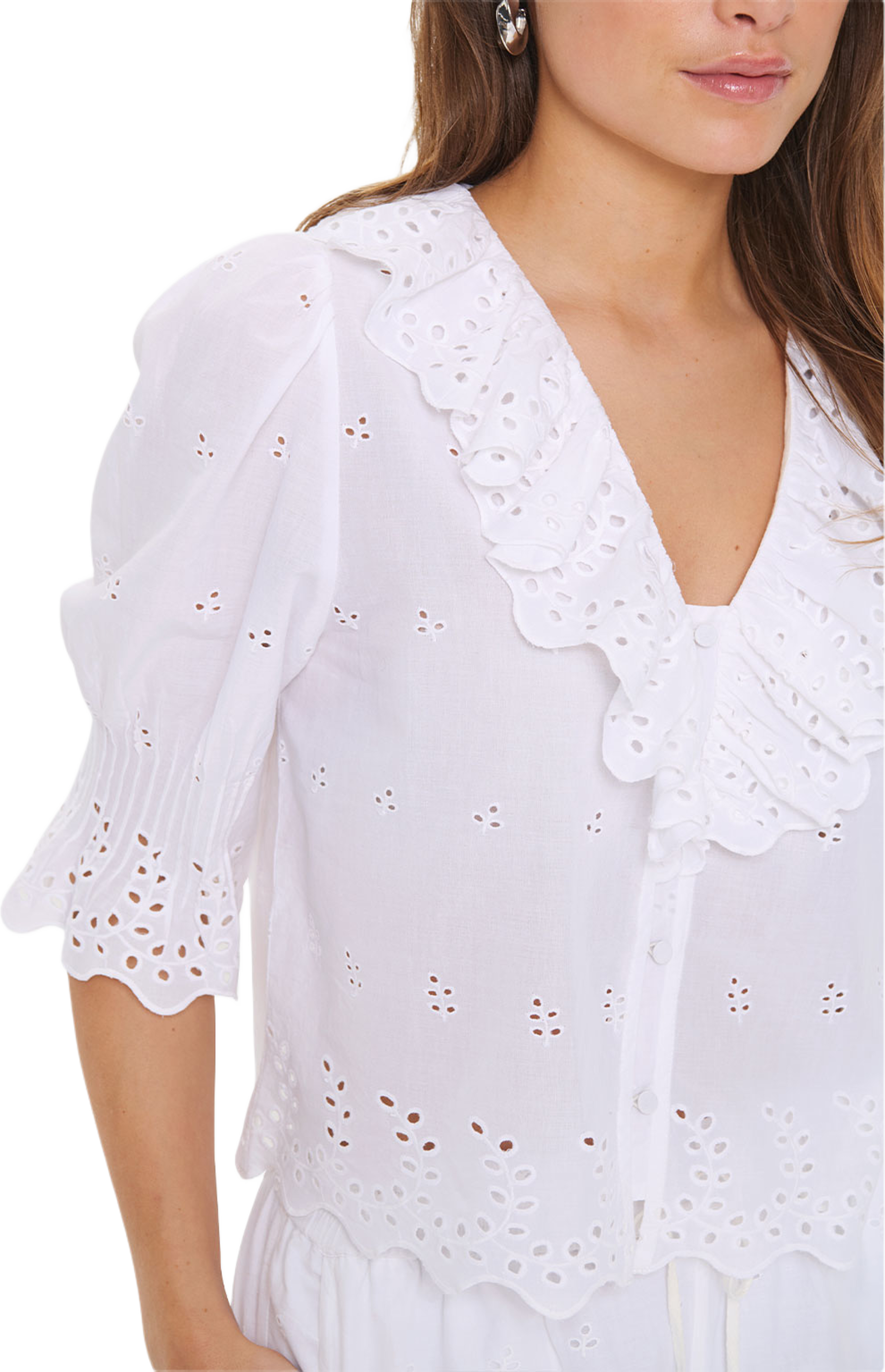 Kaita SZ Shirt, från Saint Tropez, i färgen Bright White. Klicka för att öppna bilden i stort format