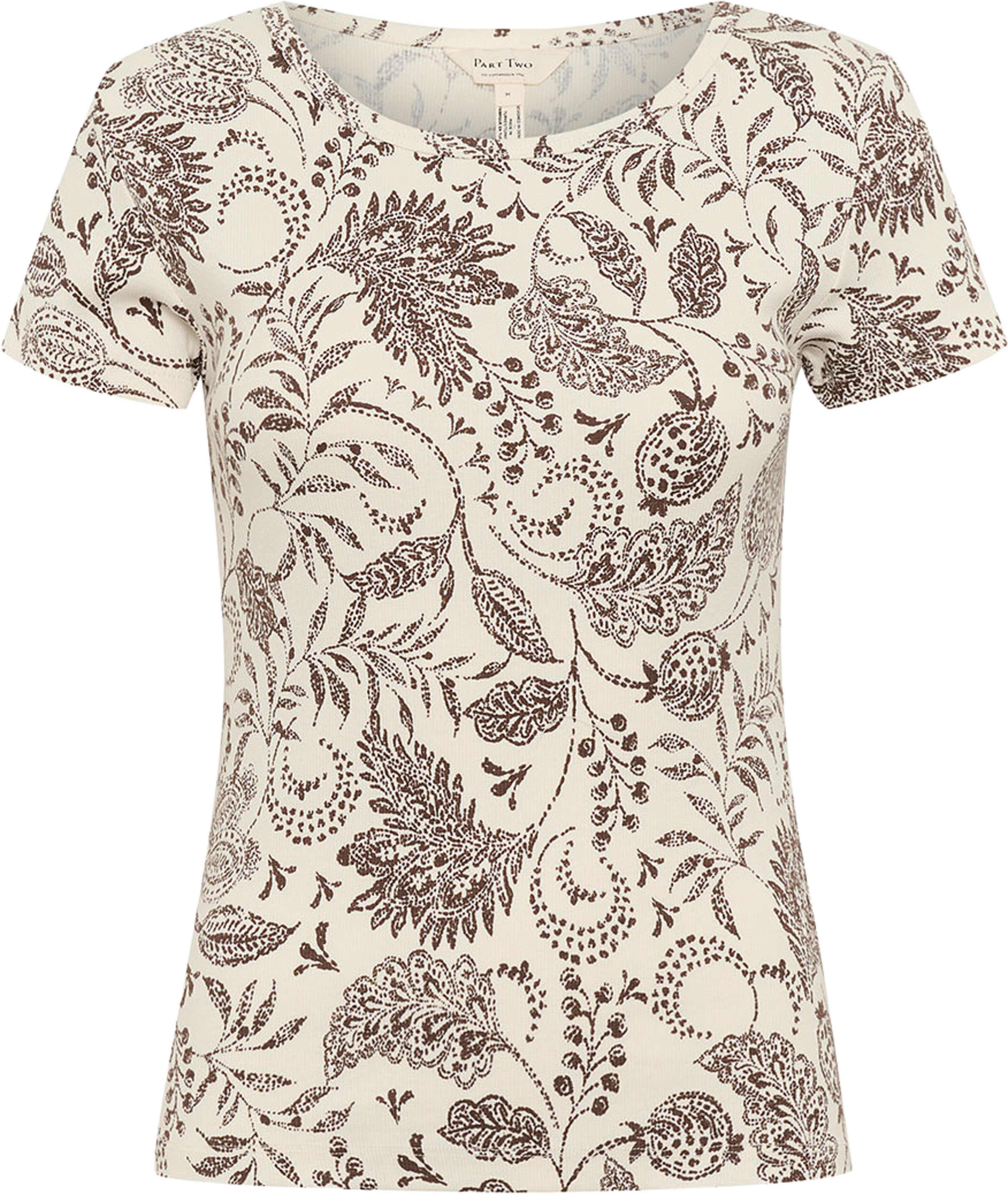 Rochelle PW TS T-shirt, från Part Two, i färgen Bracken Paisley Print. Klicka för att öppna bilden i stort format