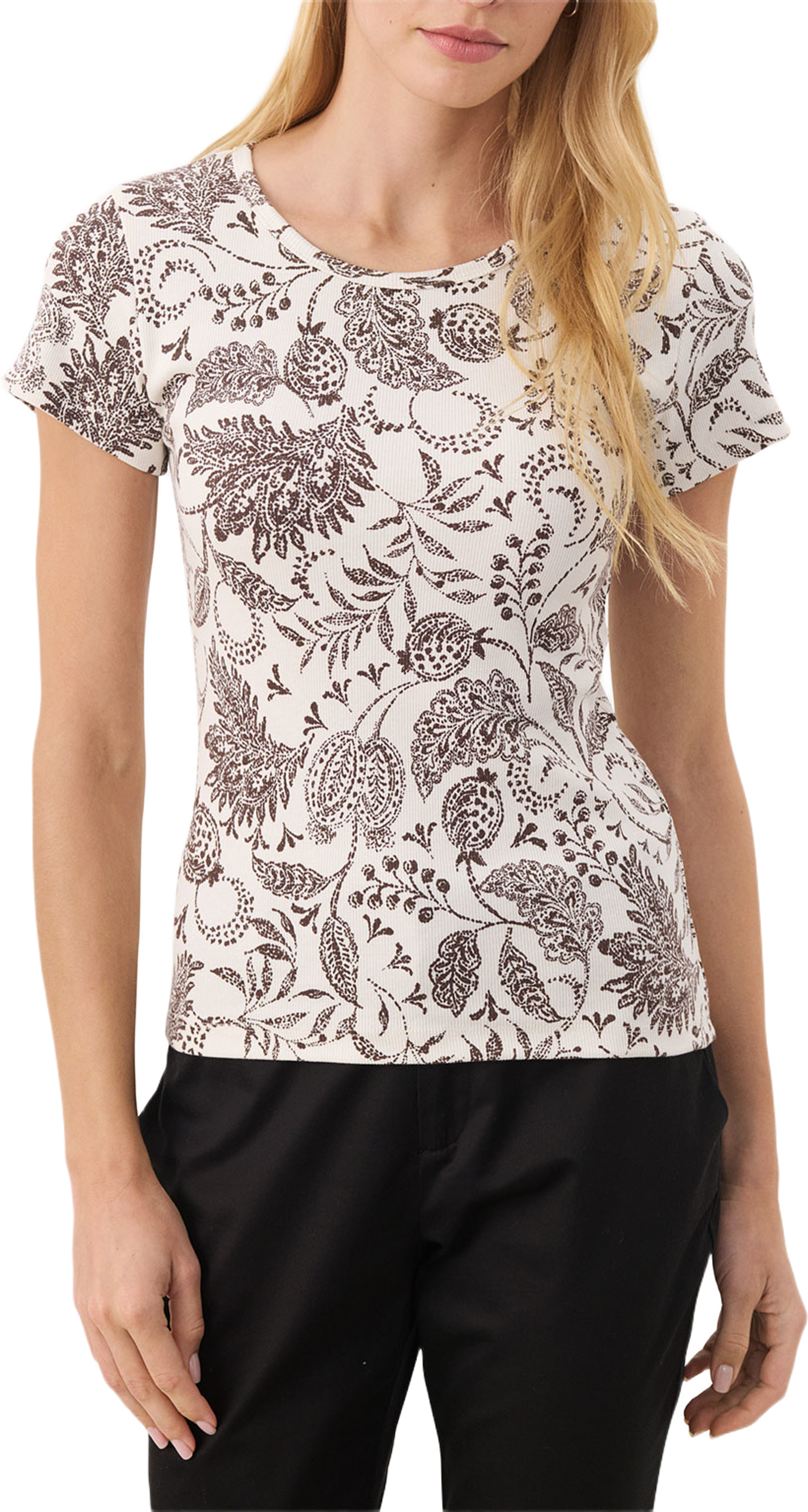 Rochelle PW TS T-shirt, från Part Two, i färgen Bracken Paisley Print. Klicka för att öppna bilden i stort format