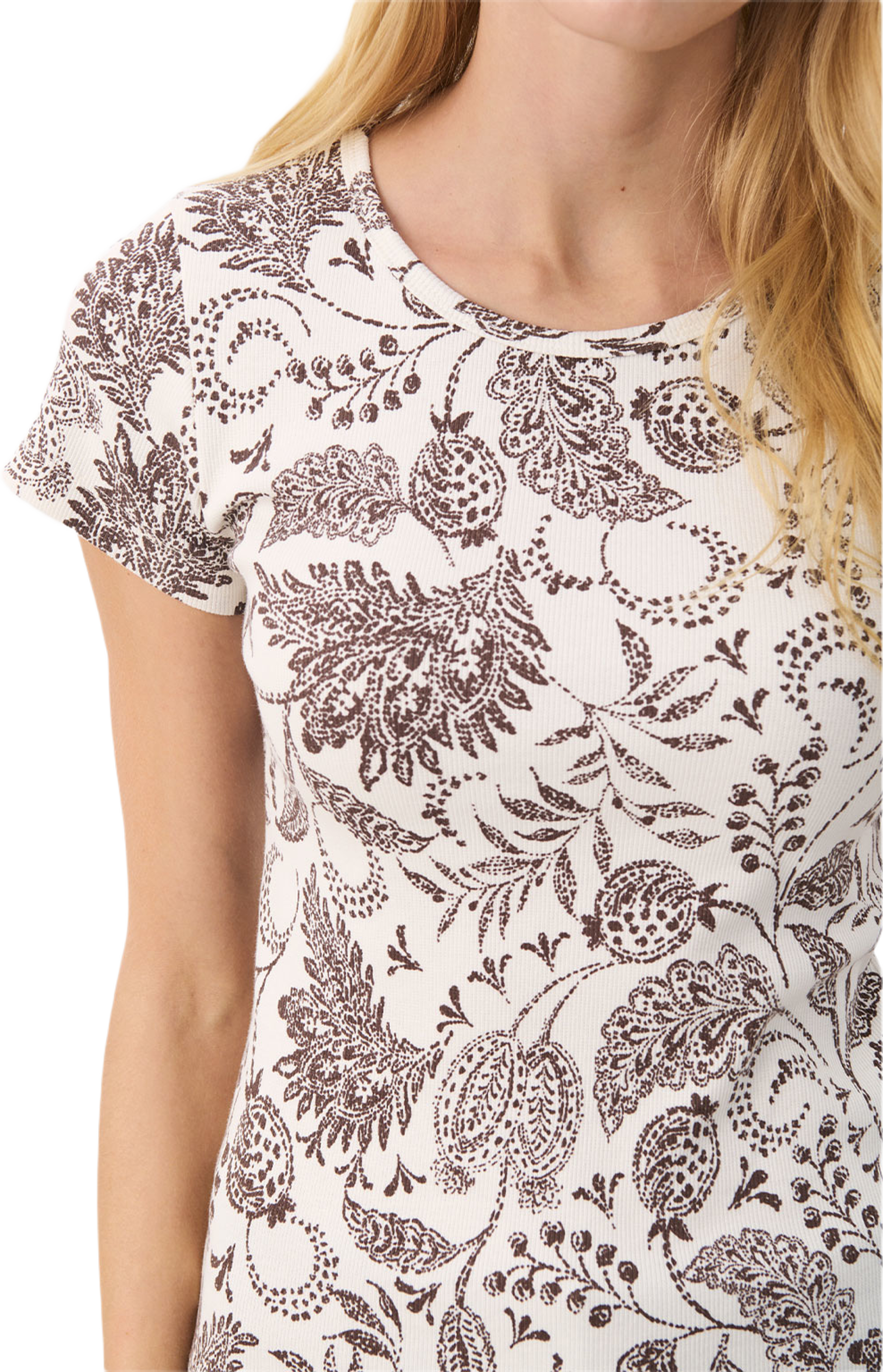 Rochelle PW TS T-shirt, från Part Two, i färgen Bracken Paisley Print. Klicka för att öppna bilden i stort format