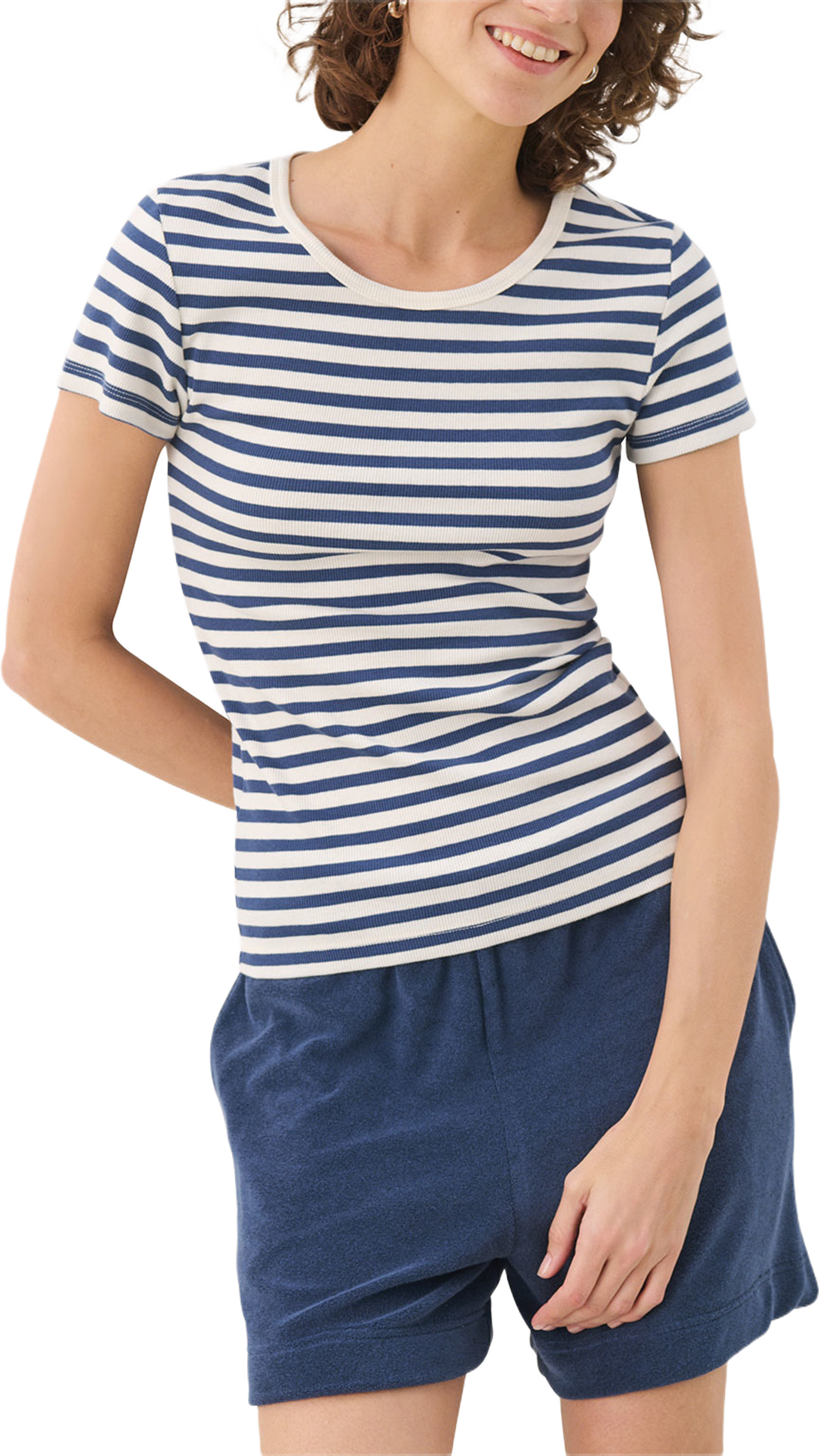 Rochelle PW TS T-shirt, från Part Two, i färgen Oceania Stripe. Klicka för att öppna bilden i stort format