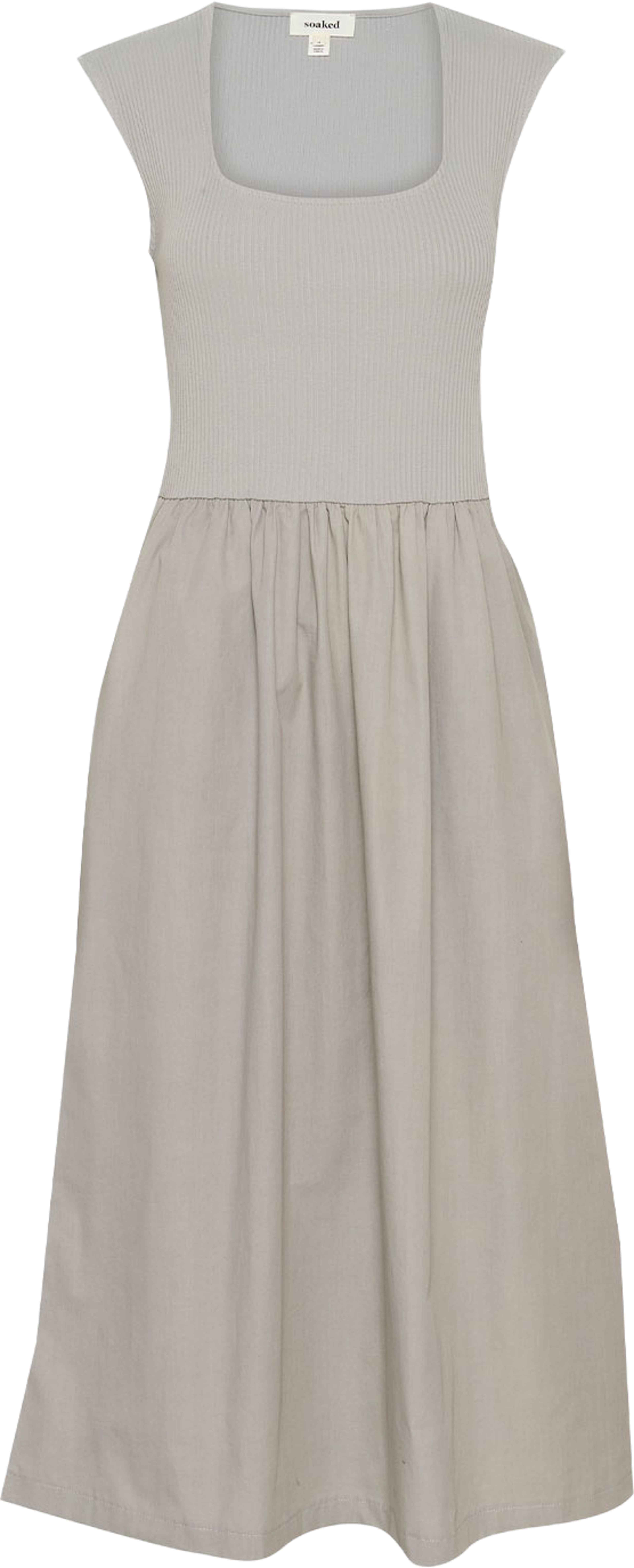 SLSimone Phoebe Dress, från Soaked In Luxury, i färgen Ultimate Gray. Klicka för att öppna bilden i stort format