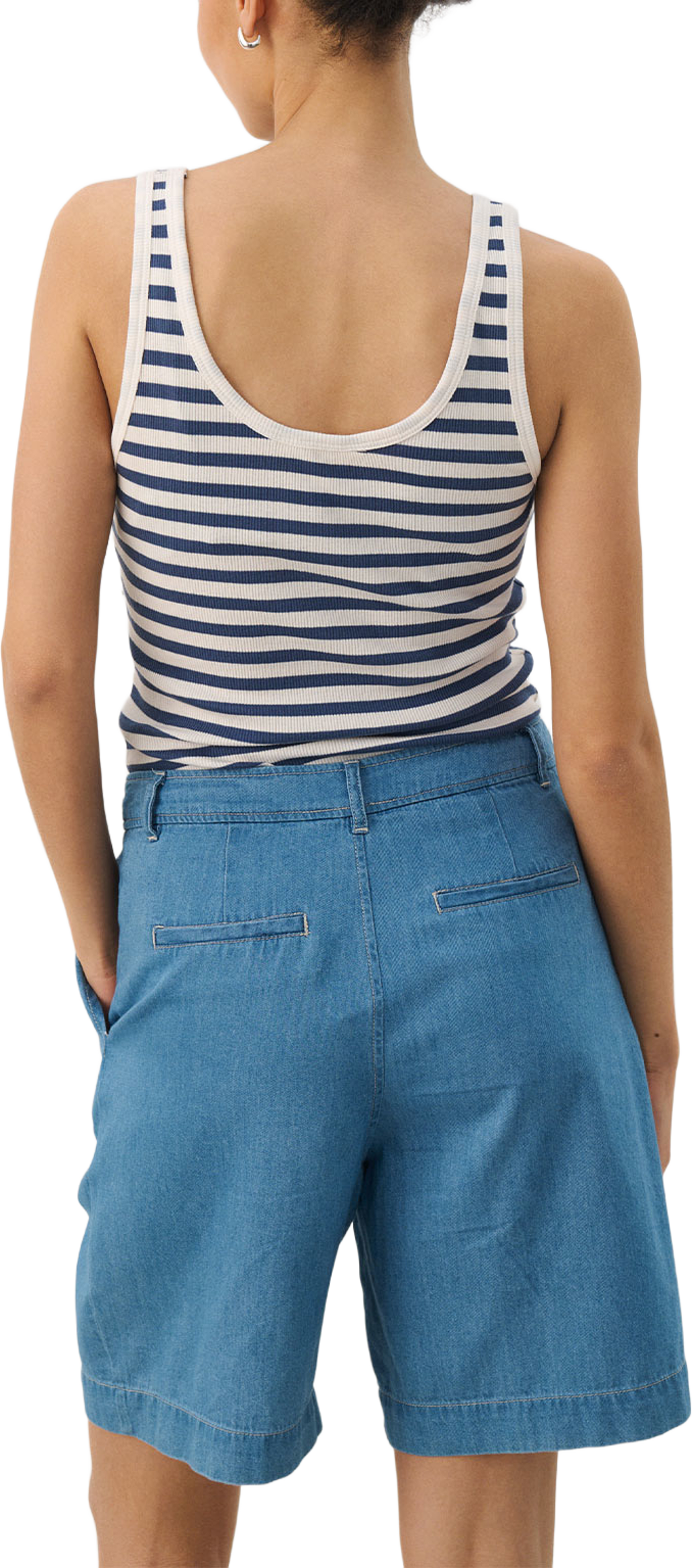 Roselyn PW TO Shirt, från Part Two, i färgen Oceania Stripe. Klicka för att öppna bilden i stort format