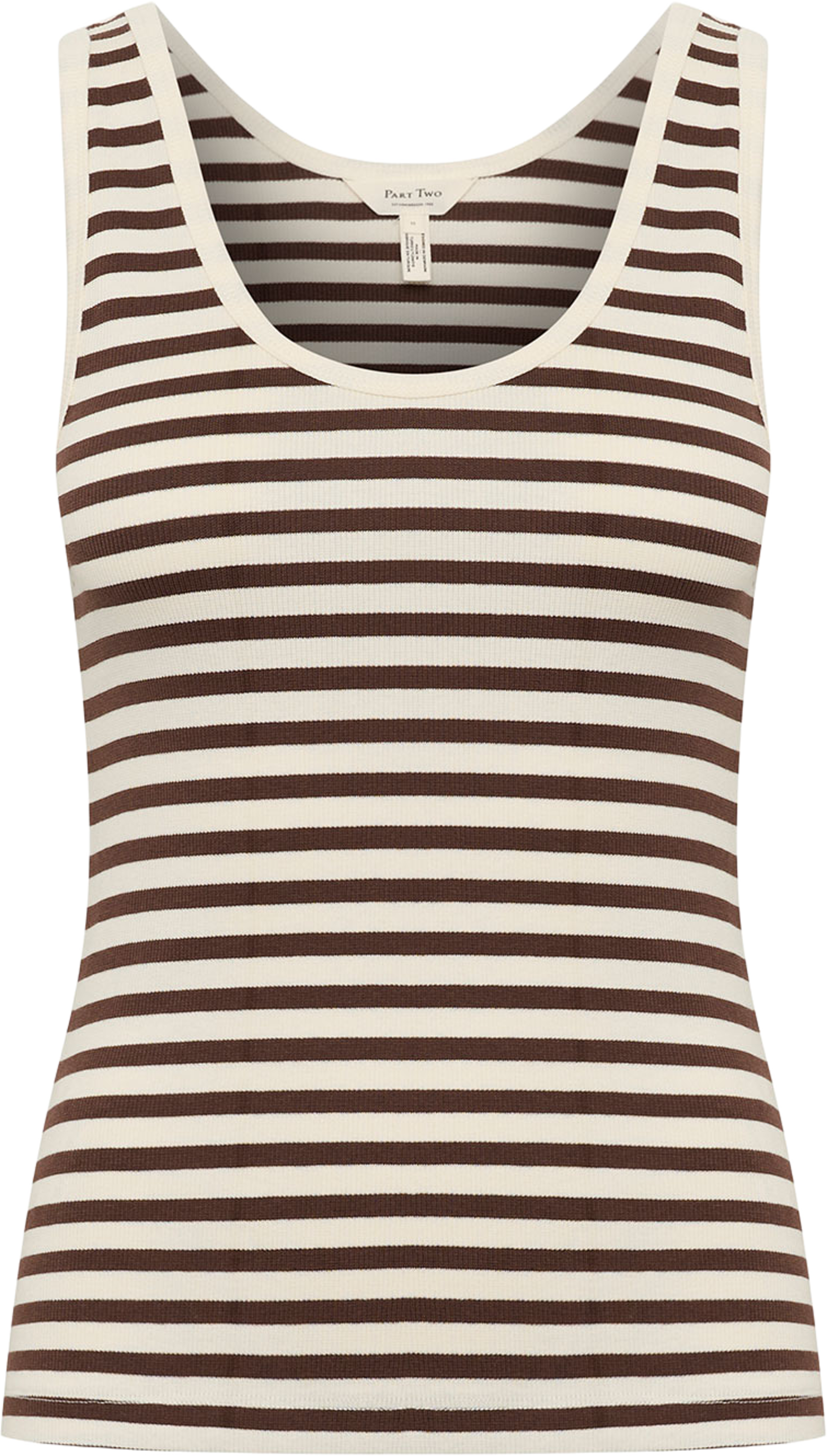 Roselyn PW TO Shirt, från Part Two, i färgen Bracken Stripe. Klicka för att öppna bilden i stort format