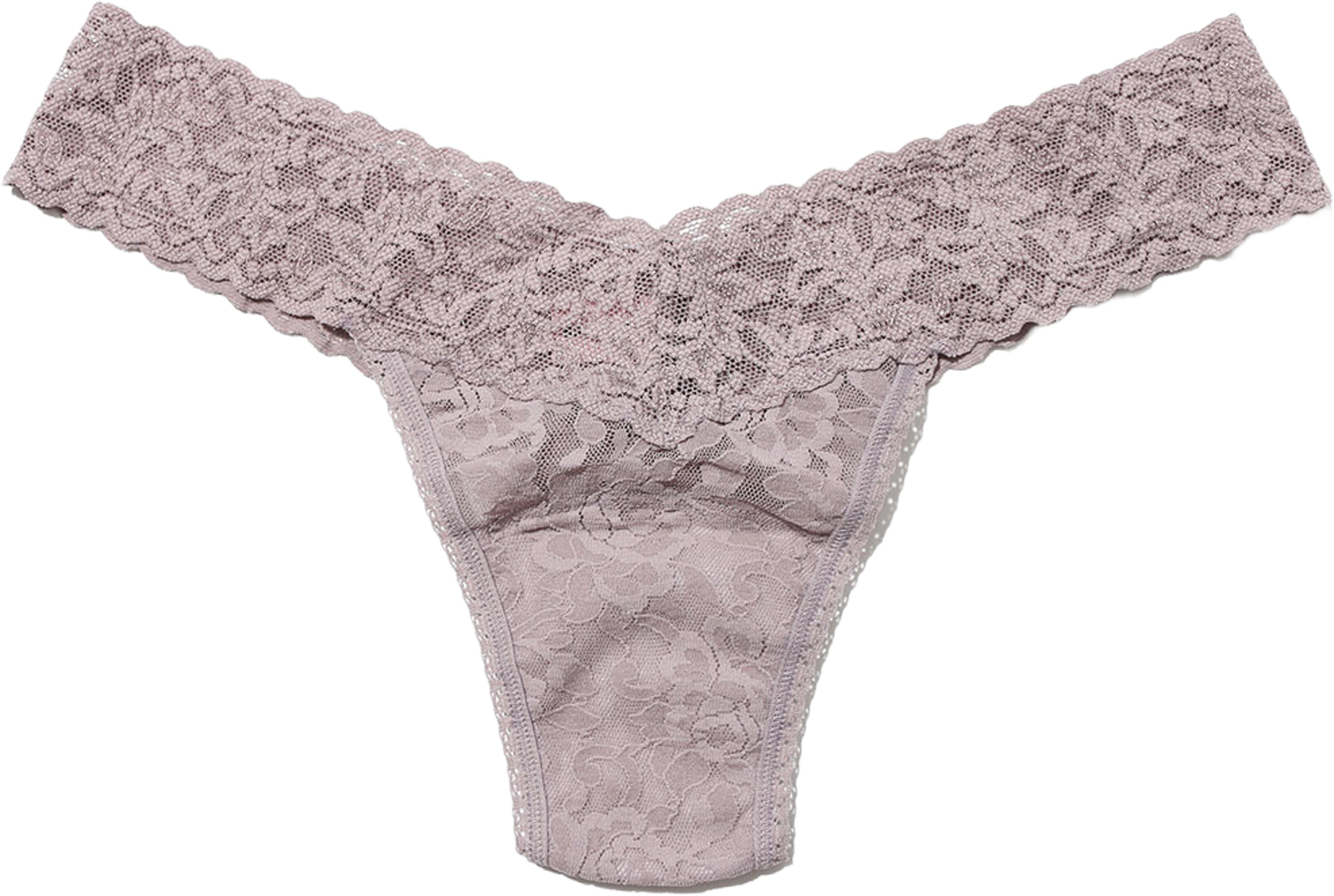 Hanky Panky Signature Lace, Low Rise Thong, från Hanky Panky, i färgen Steel. Klicka för att öppna bilden i stort format