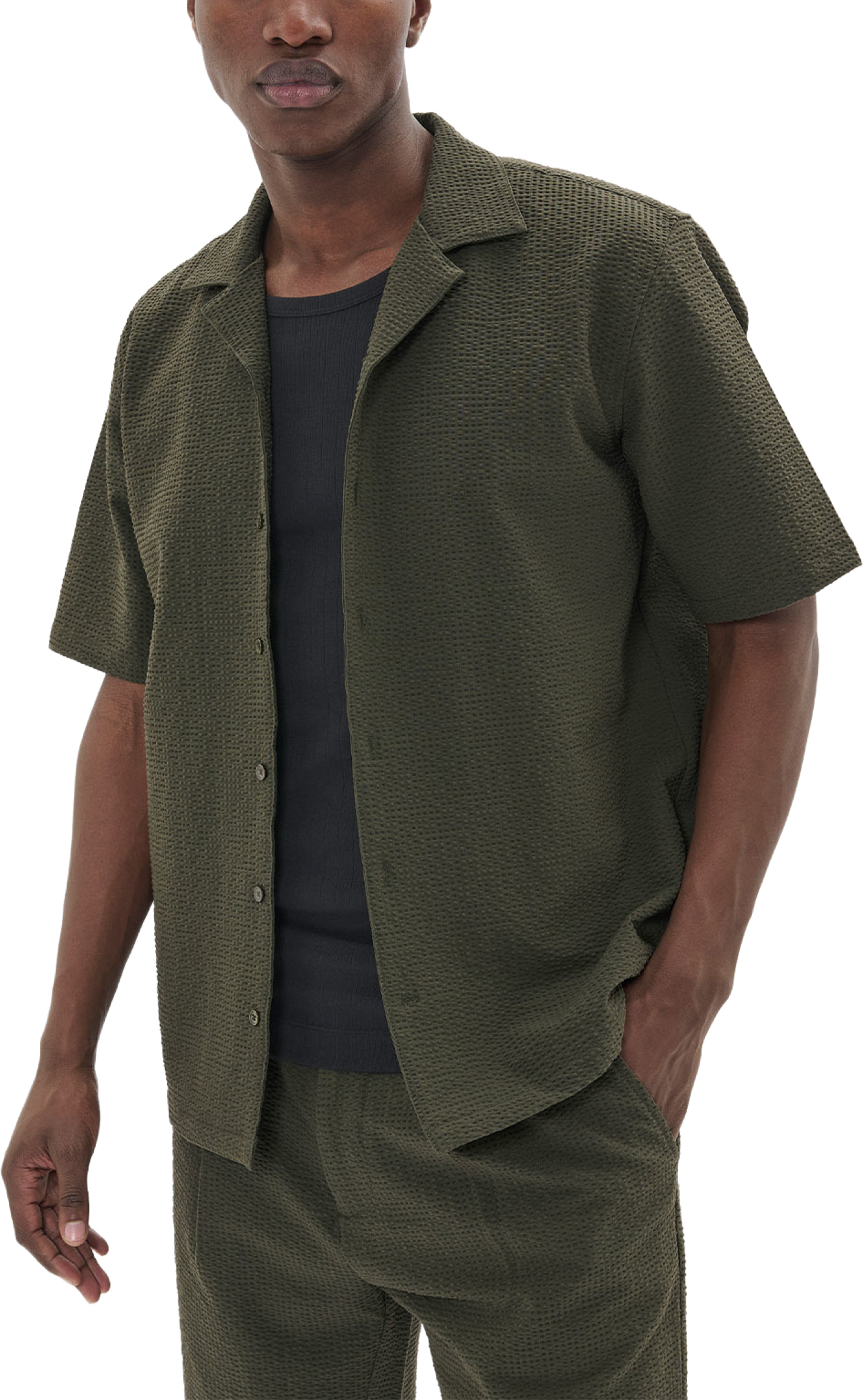 Klampo Shirt, från Matinique, i färgen Light Army. Klicka för att öppna bilden i stort format