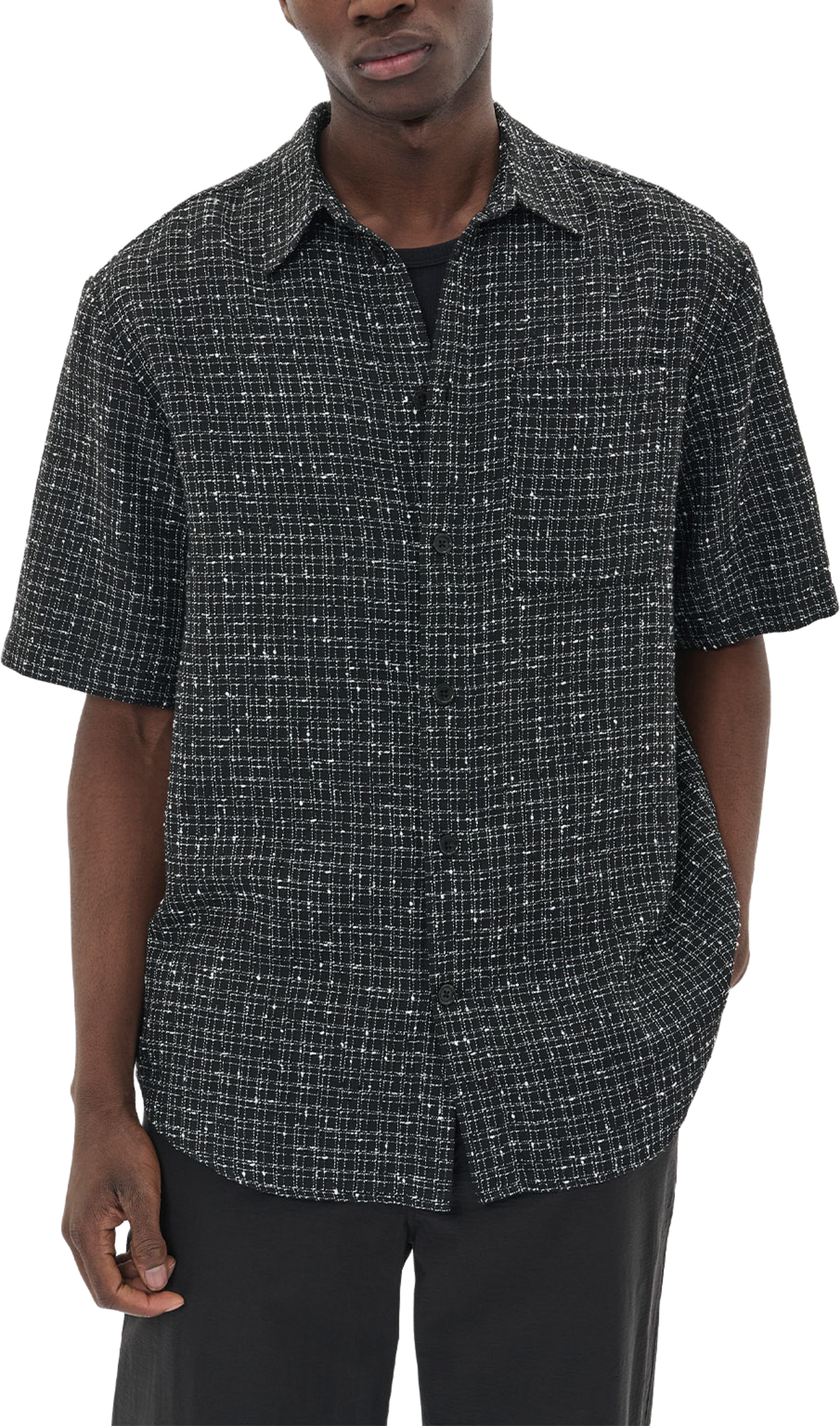 Franjo 73 Shirt, från Matinique, i färgen Black. Klicka för att öppna bilden i stort format