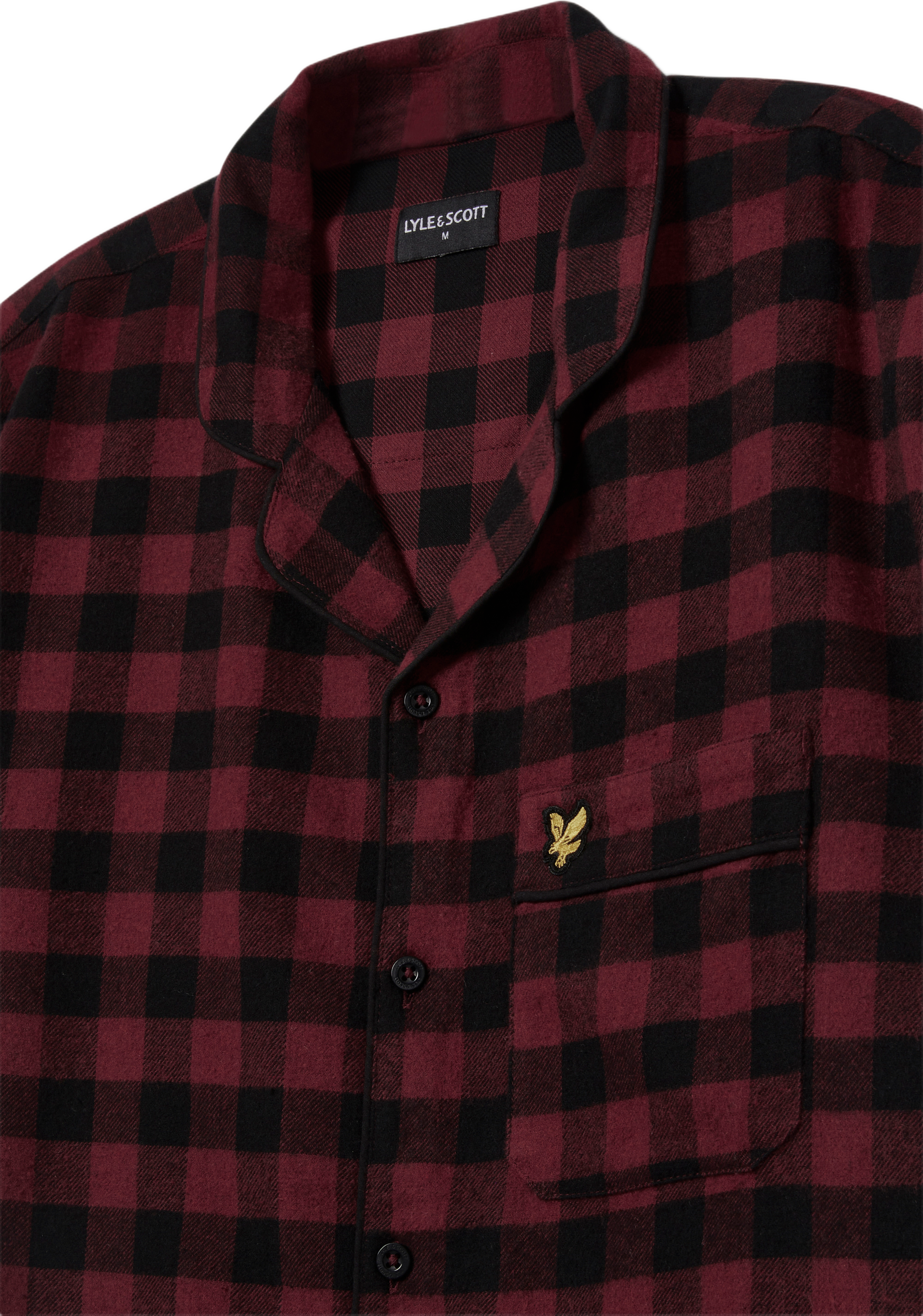 Julian Pyjamas set, från Lyle & Scott, i färgen Wine Tasting/Peacoat Check. Klicka för att öppna bilden i stort format