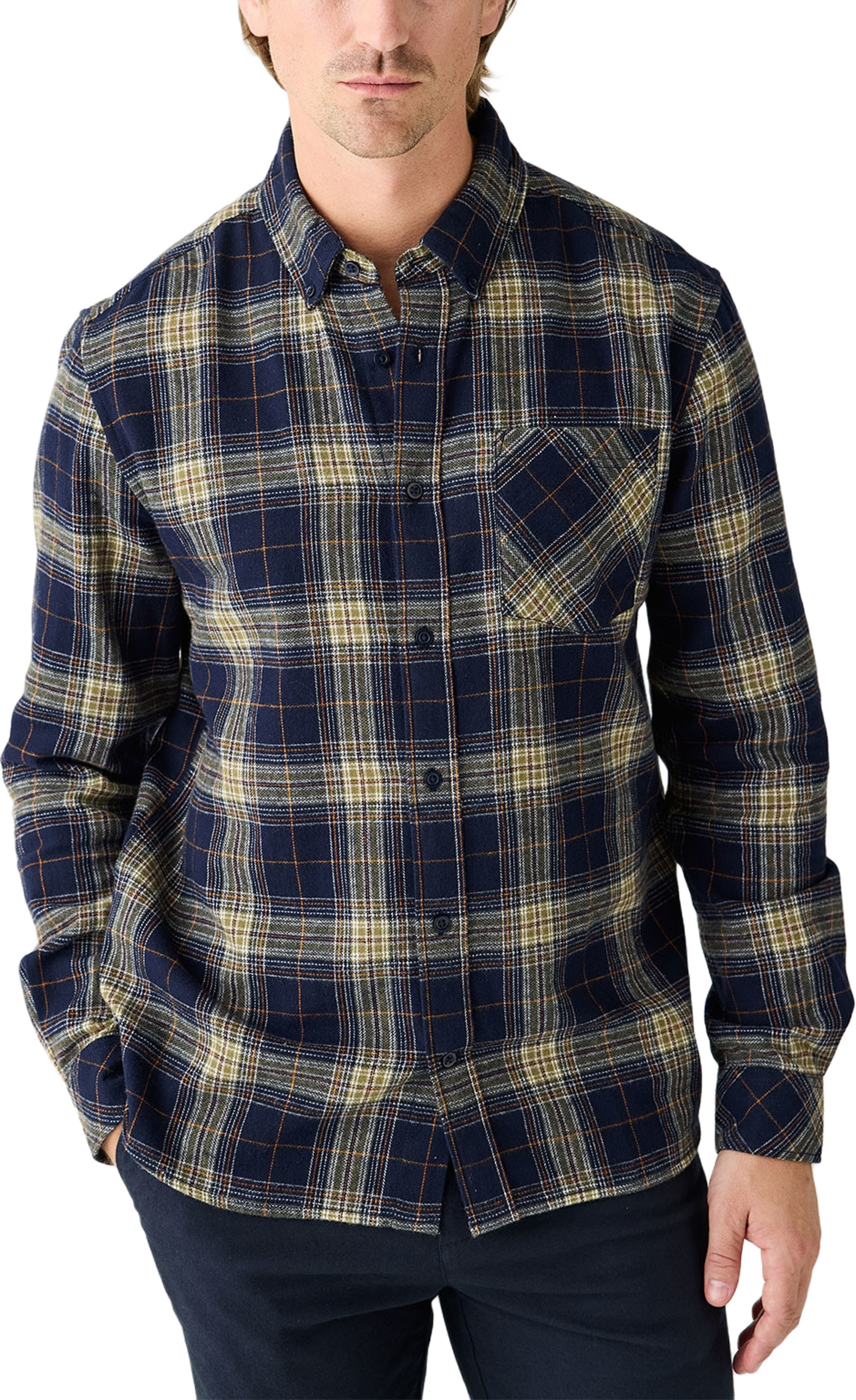 Check flannel shirt