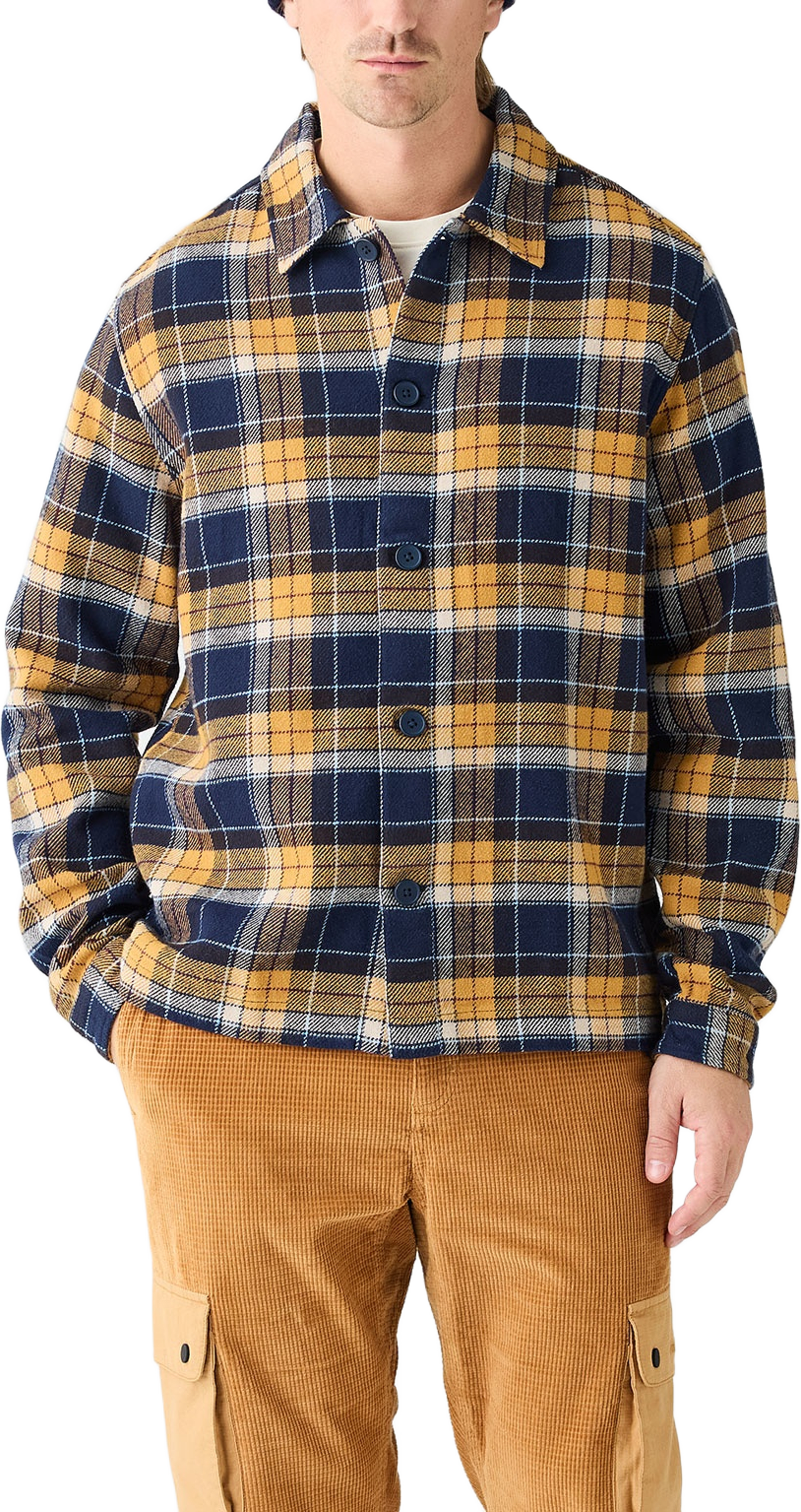 Big Checked Heavy Flannel Overshirt - GOTS/Vegan