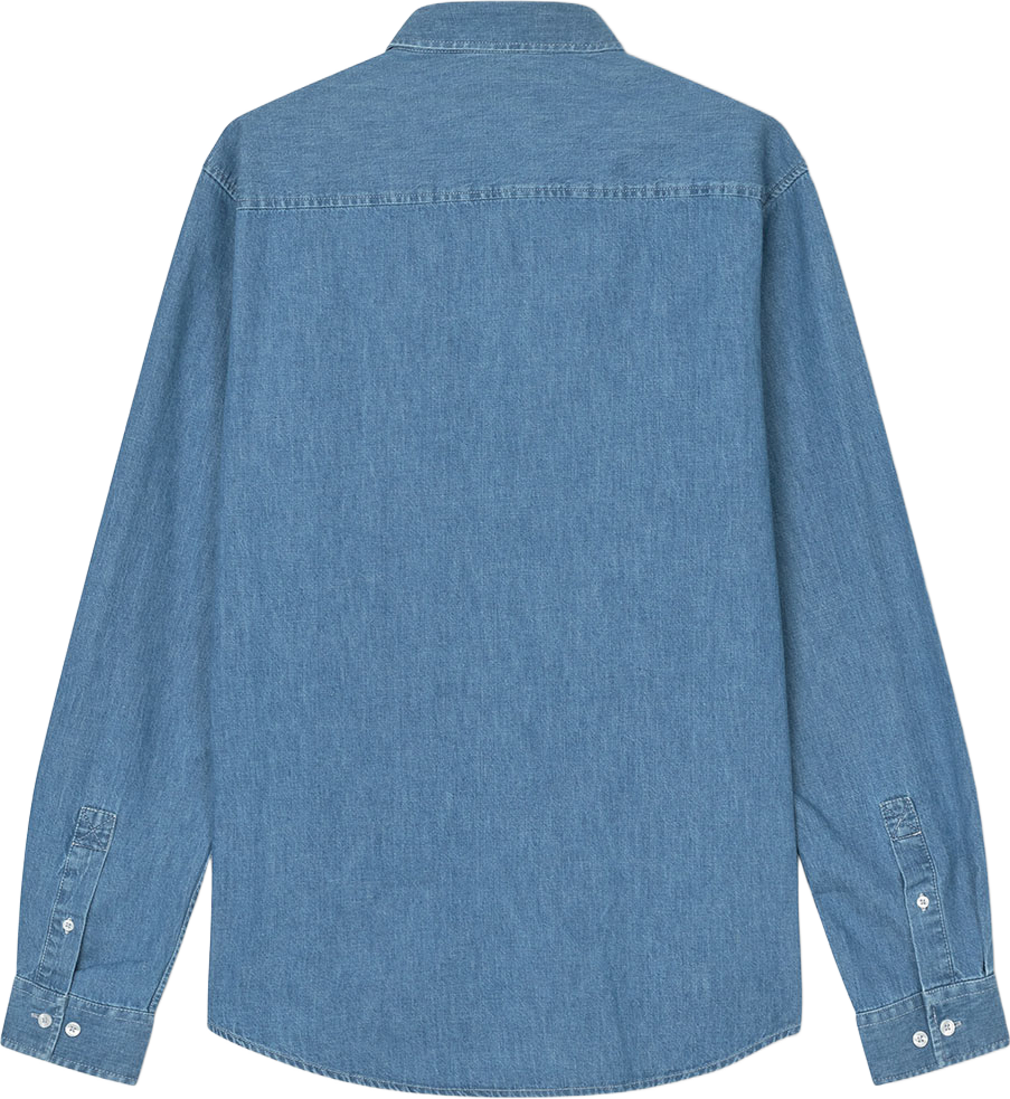 Saryan P Shirt 15248, från SAMSOE SAMSOE, i färgen Light Chambray. Klicka för att öppna bilden i stort format